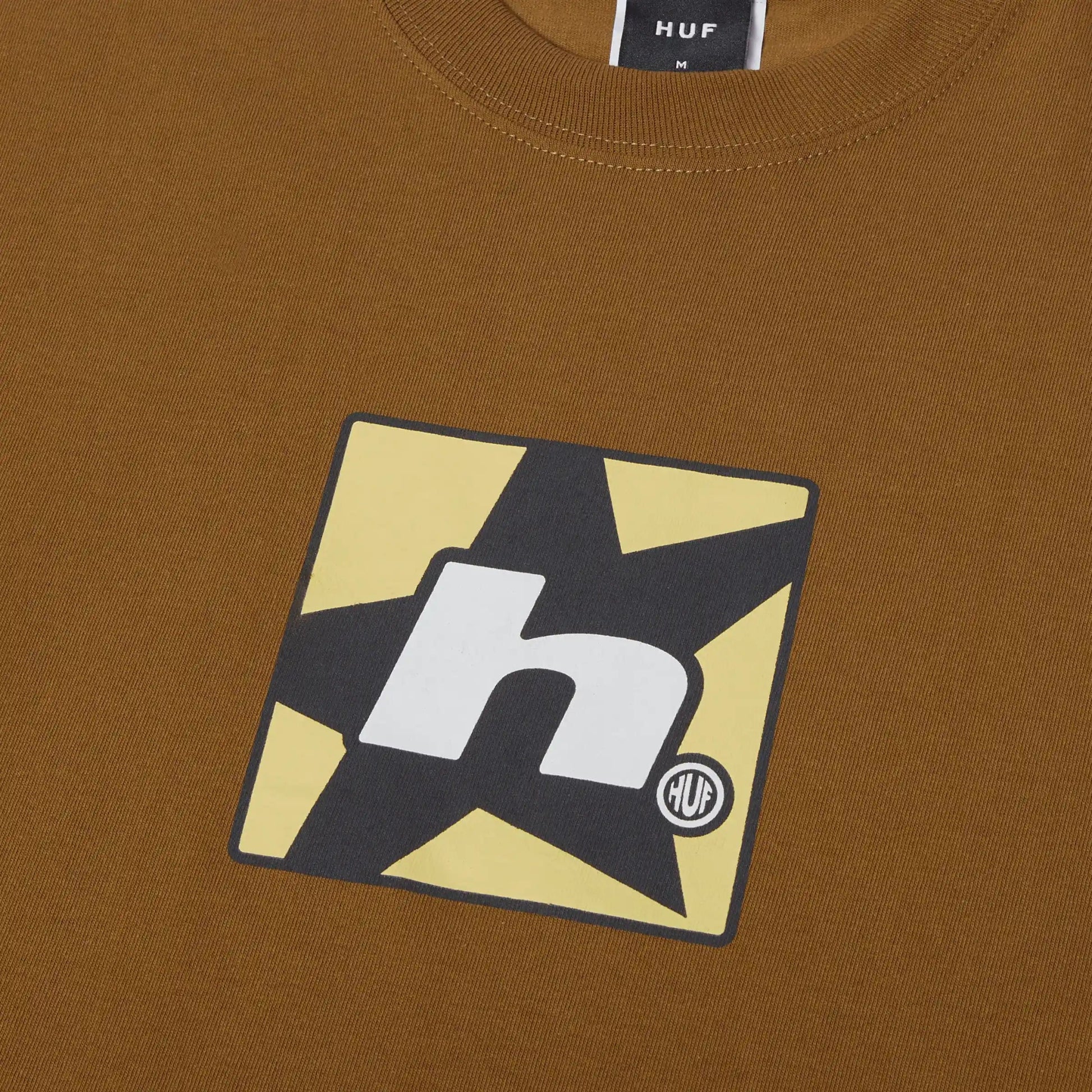 HUF H Star Tee, mud - Tiki Room Skateboards - 2