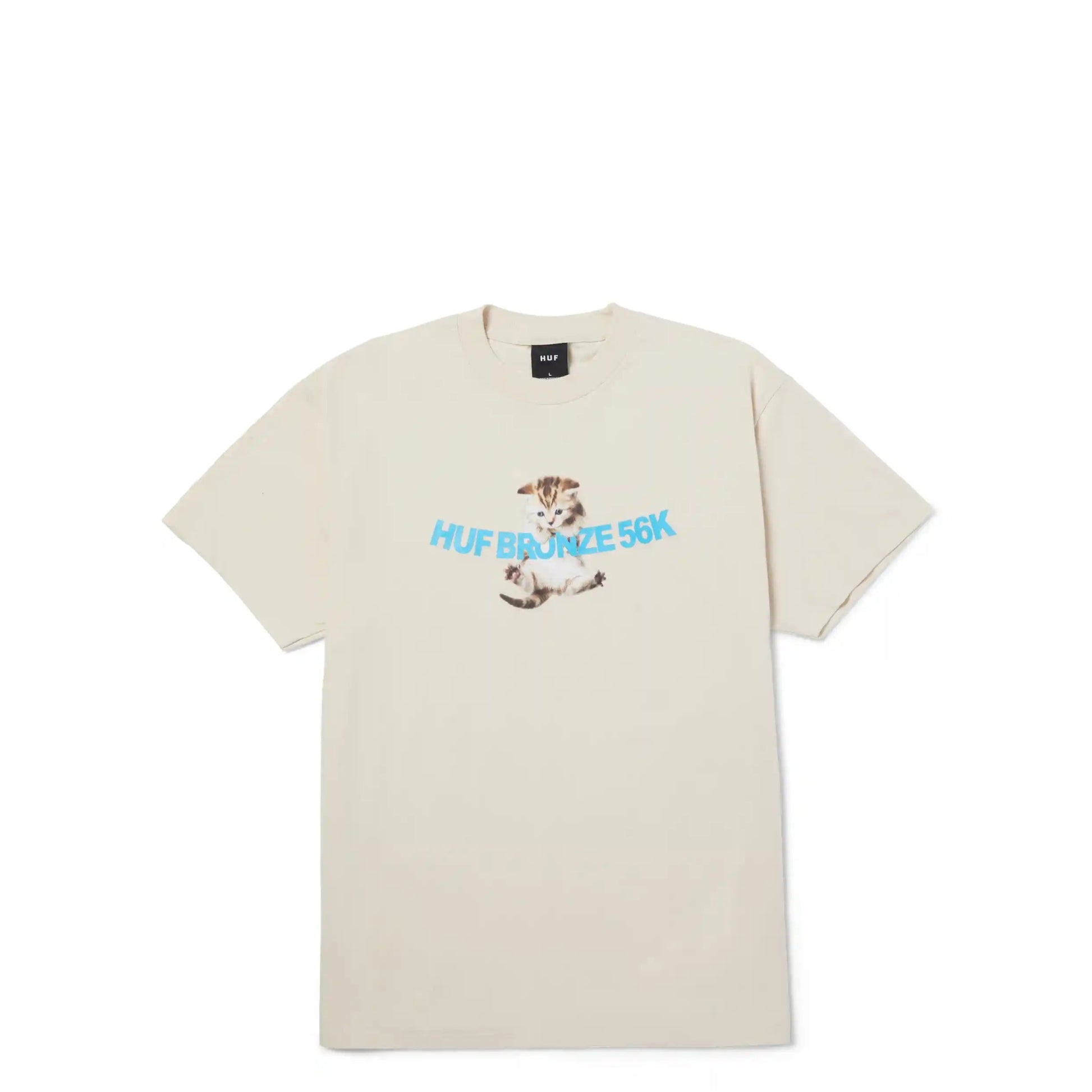 HUF Hang In There Tee, natural - Tiki Room Skateboards - 1