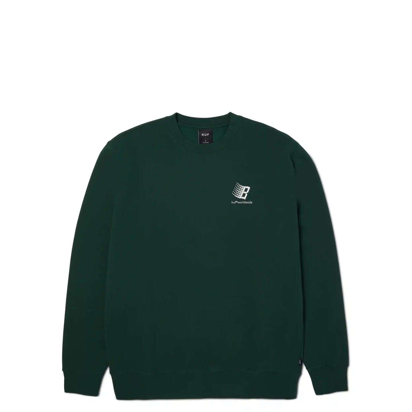 HUF Huf X Bronze Crewneck, forest green - Tiki Room Skateboards - 2