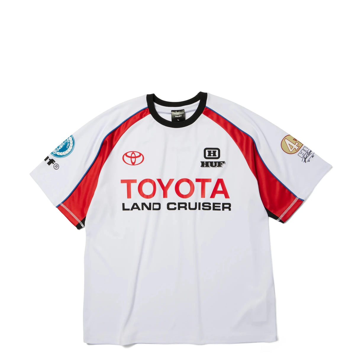 HUF Land Cruiser Rally Jersey, white - Tiki Room Skateboards - 1
