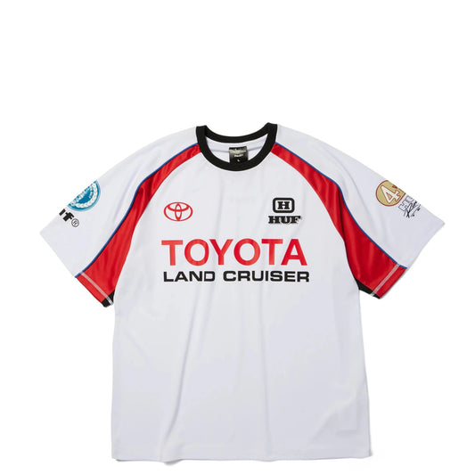 HUF Land Cruiser Rally Jersey, white - Tiki Room Skateboards - 1