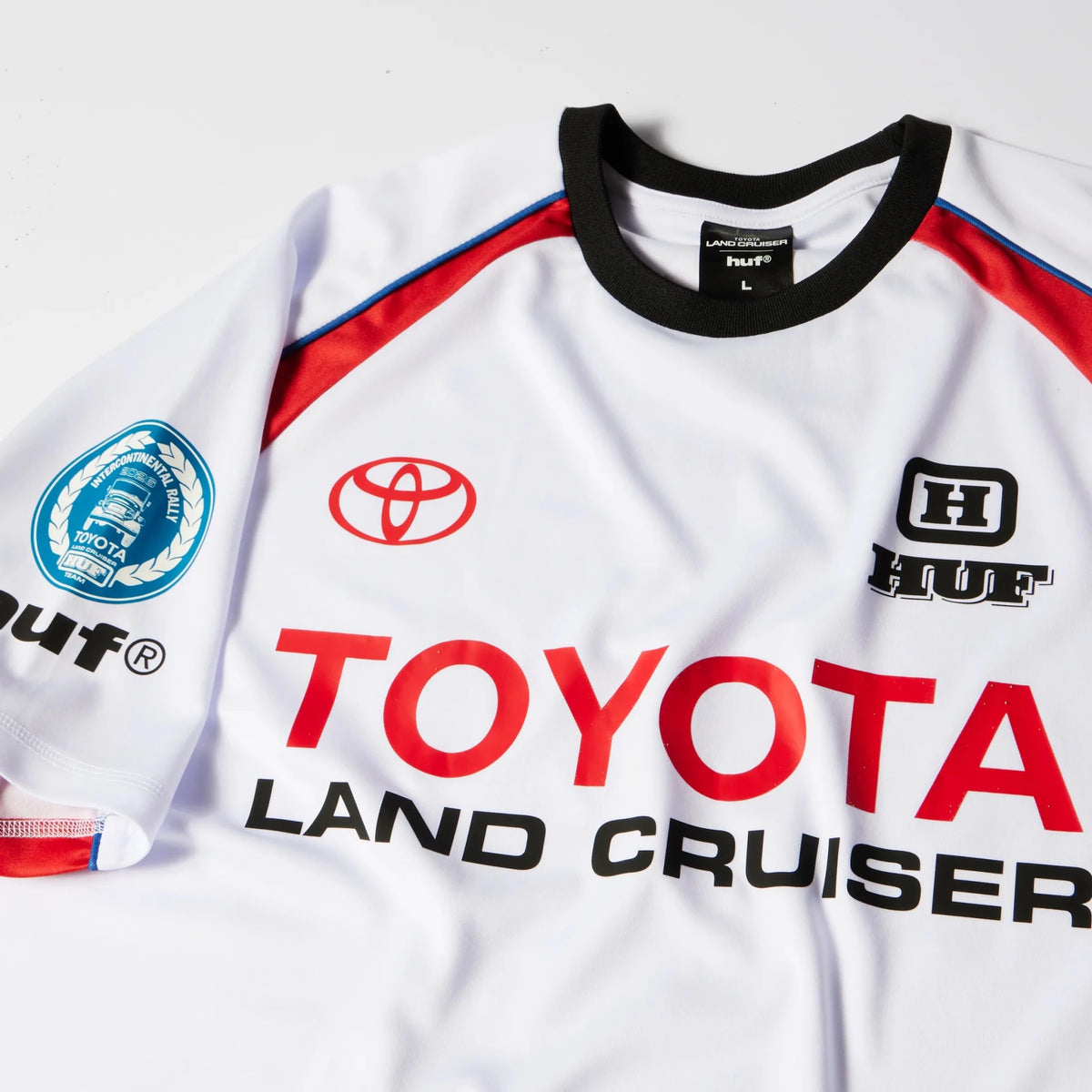 HUF Land Cruiser Rally Jersey, white - Tiki Room Skateboards - 3