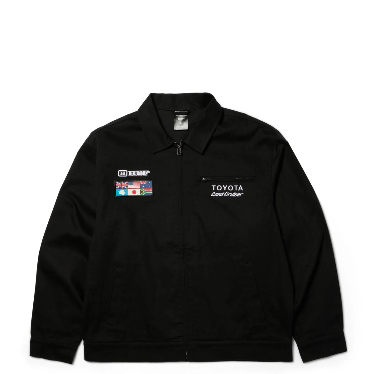 HUF Land Cruiser World Tour Jacket, black - Tiki Room Skateboards - 1