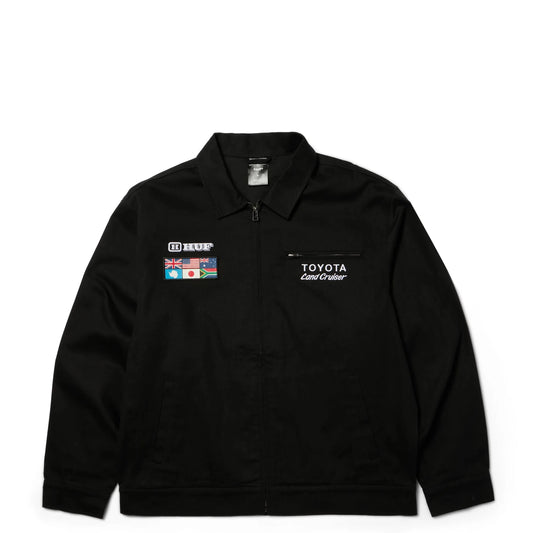 HUF Land Cruiser World Tour Jacket, black - Tiki Room Skateboards - 1