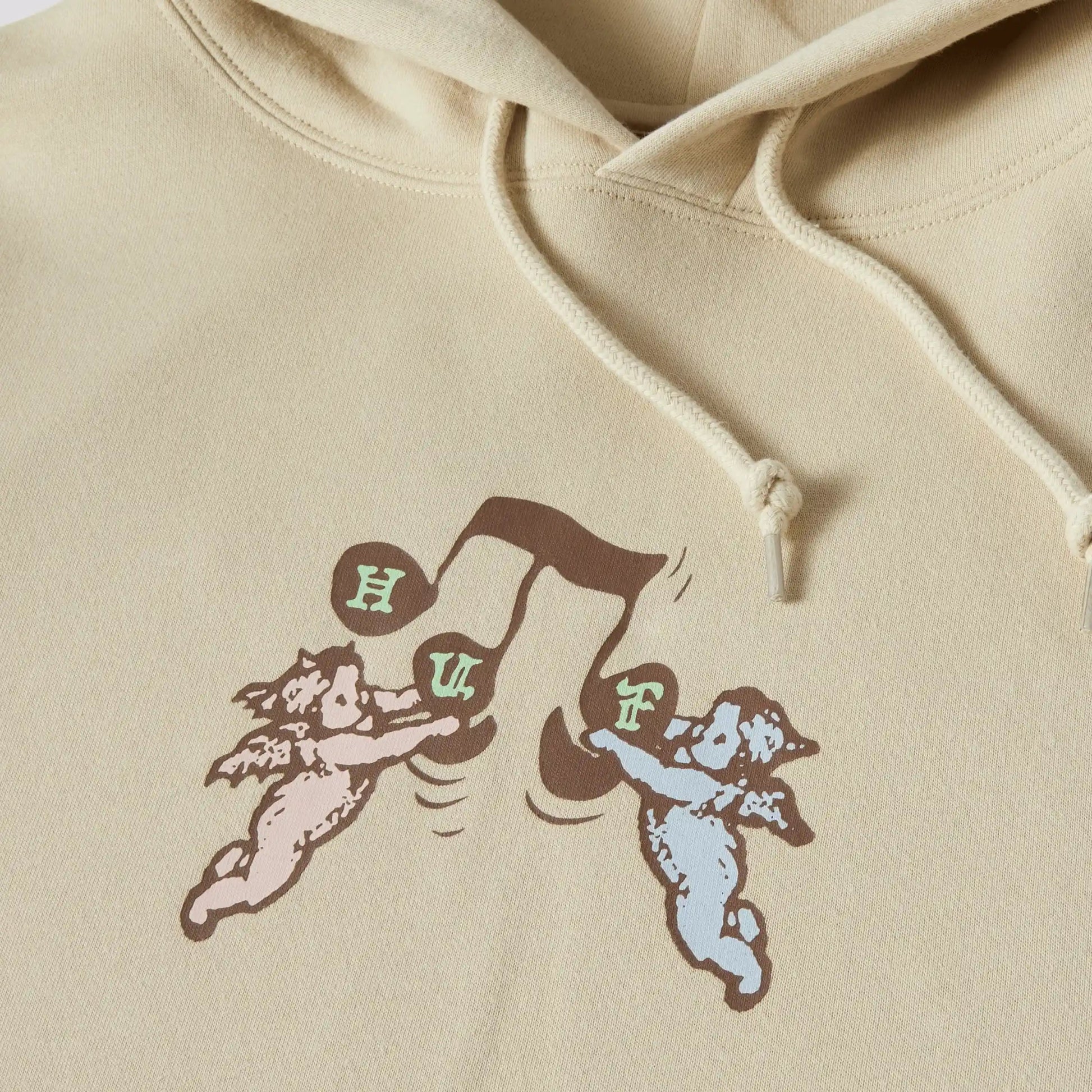 HUF Song Hoodie, stone - Tiki Room Skateboards - 2