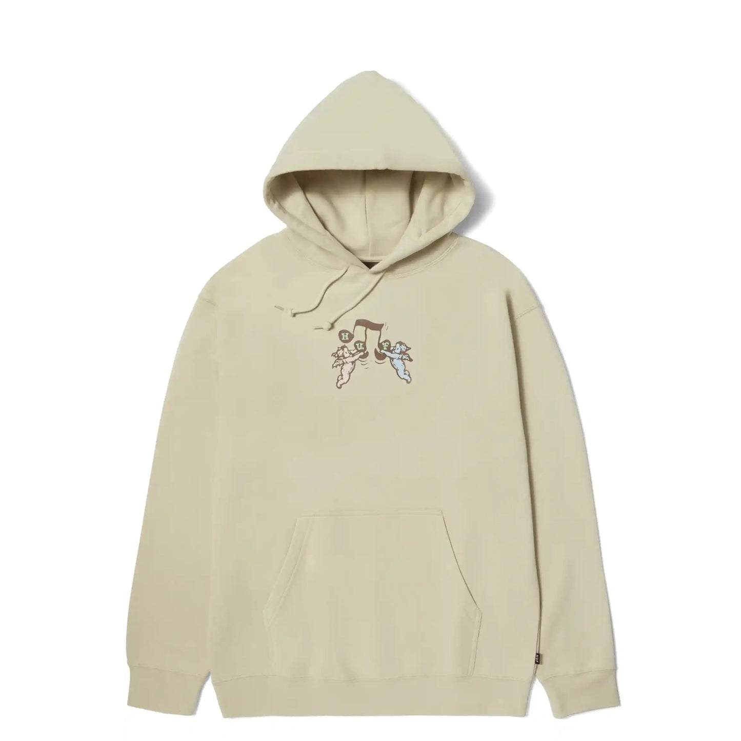 HUF Song Hoodie, stone - Tiki Room Skateboards - 1