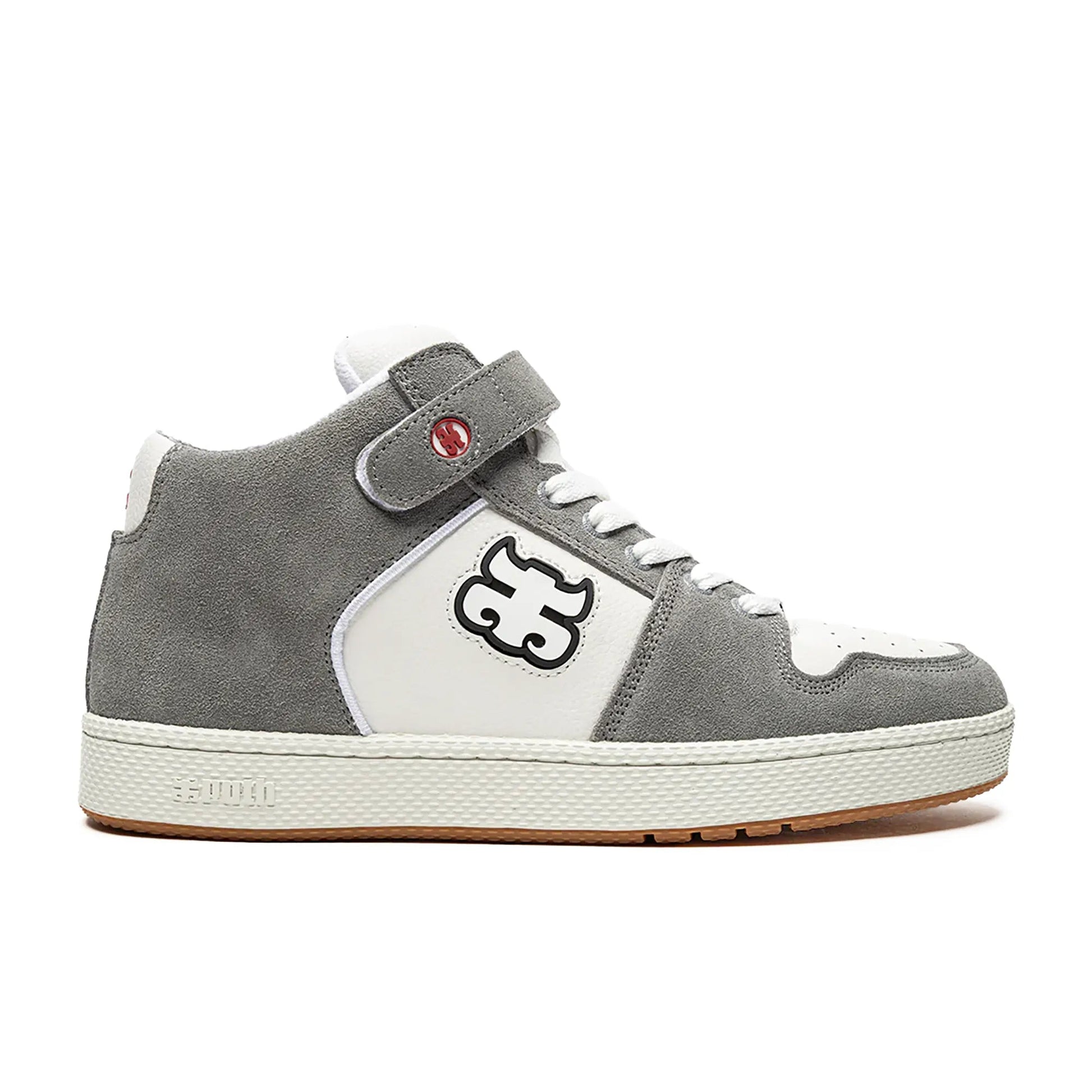 I - Path Grasshopper, grey suede/white leather - Tiki Room Skateboards - 1