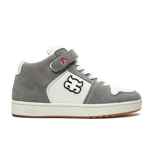 I - Path Grasshopper, grey suede/white leather - Tiki Room Skateboards - 1