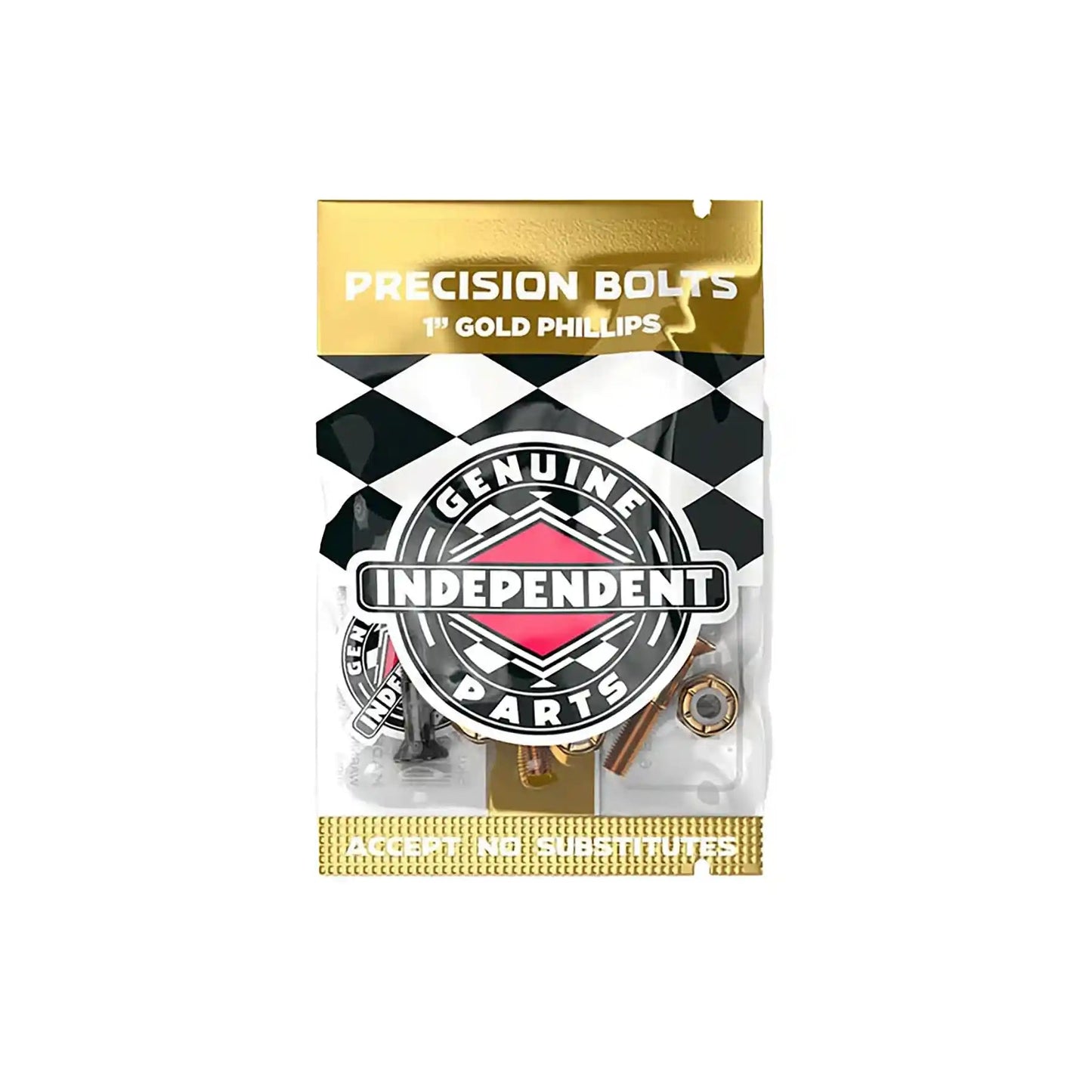 Independent Indy Hardware Phillips 1", black/gold - Tiki Room Skateboards - 2