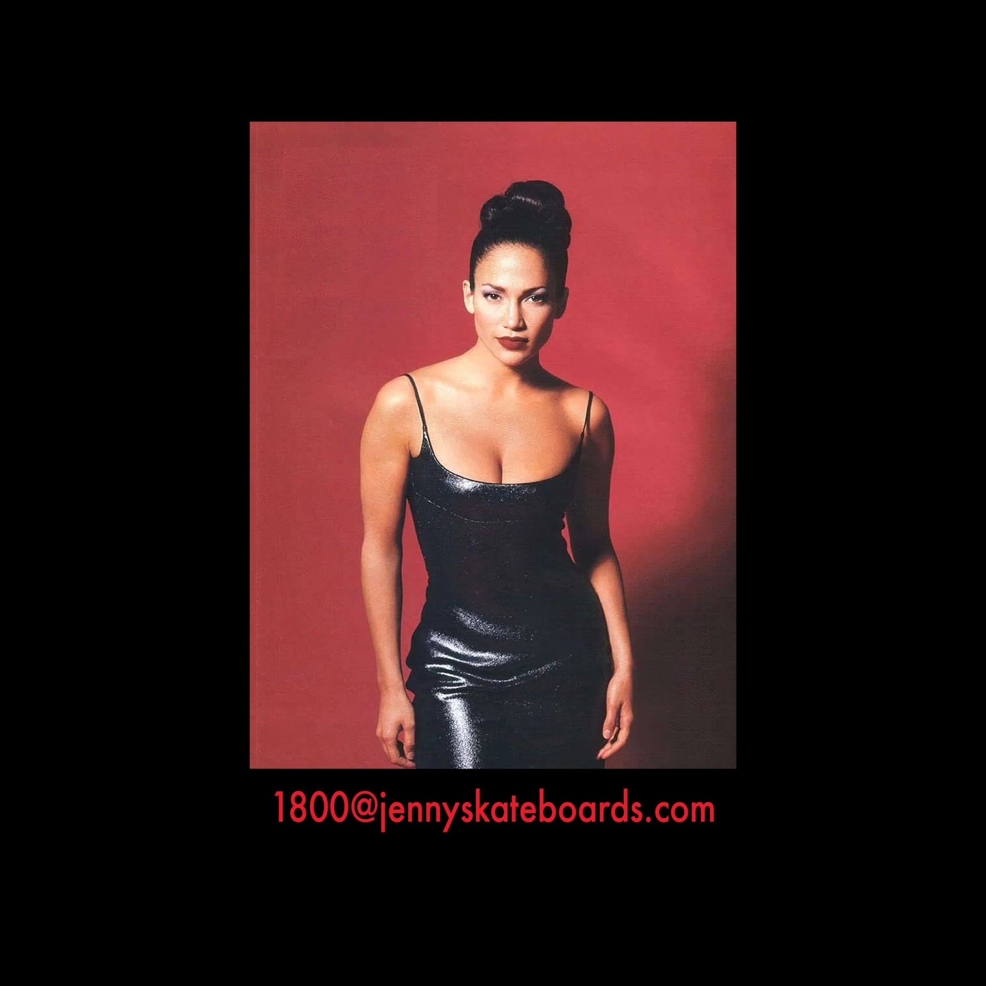 Jenny Lopez Tee, black - Tiki Room Skateboards - 2