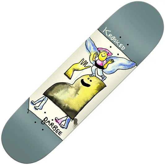 Krooked Barbee Watercolor Angel Deck (8.5") - Tiki Room Skateboards - 1