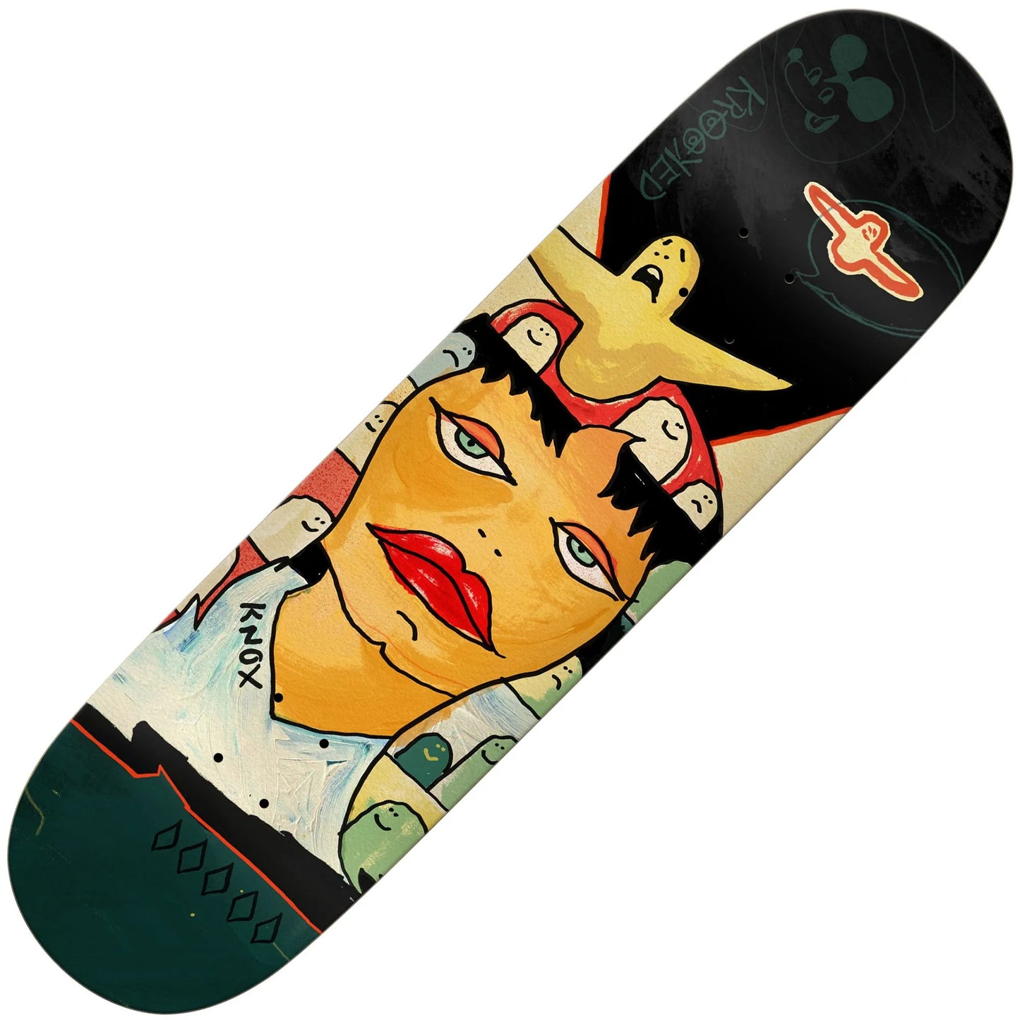 Krooked Knox Three Star Deck (8.25") - Tiki Room Skateboards - 1