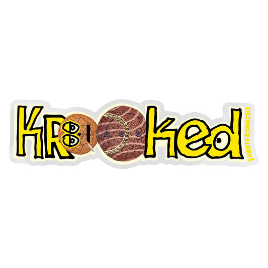Krooked Krooked X Quarter Snacks Sticker - Tiki Room Skateboards - 1