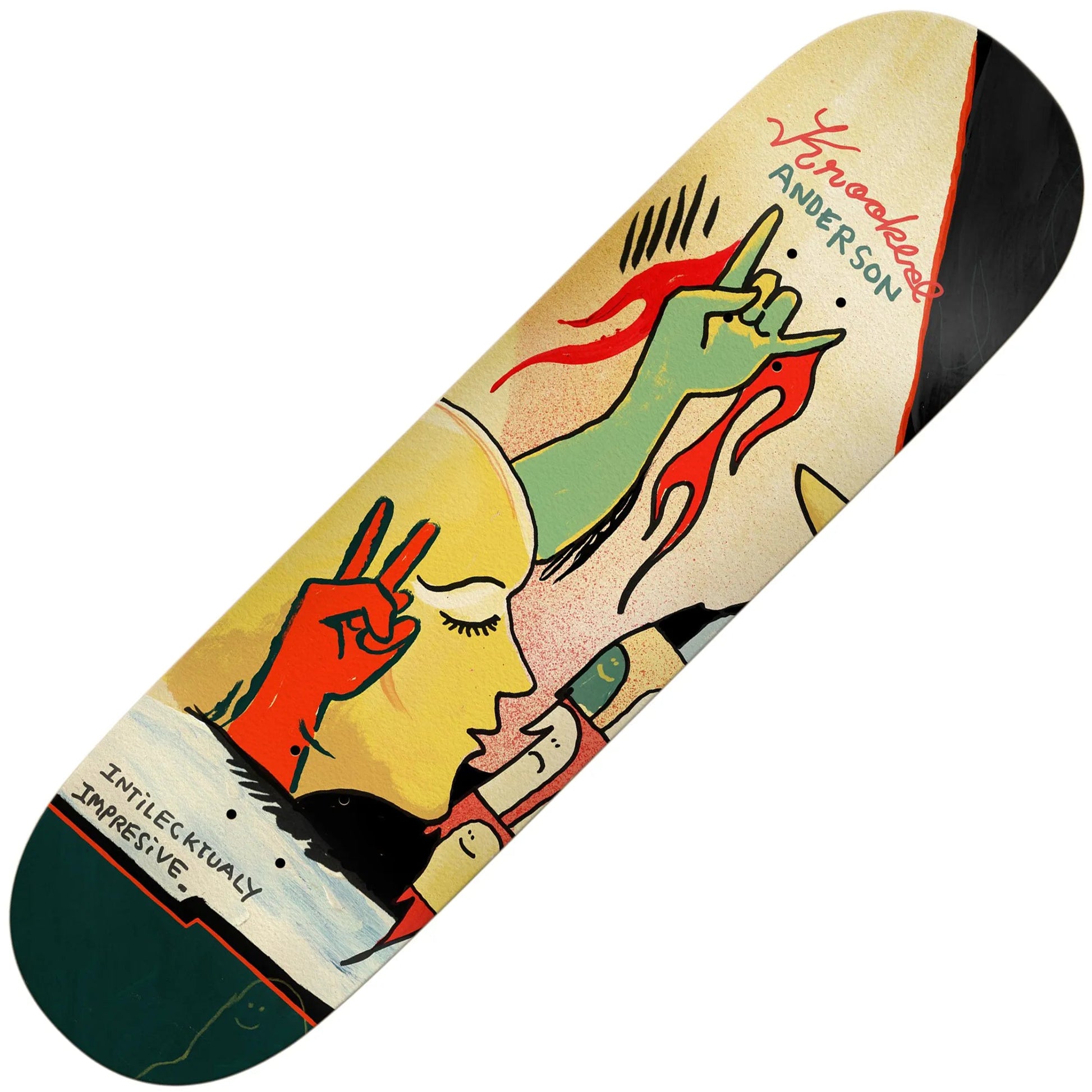 Krooked Manderson Three Star Deck (8.38") - Tiki Room Skateboards - 1
