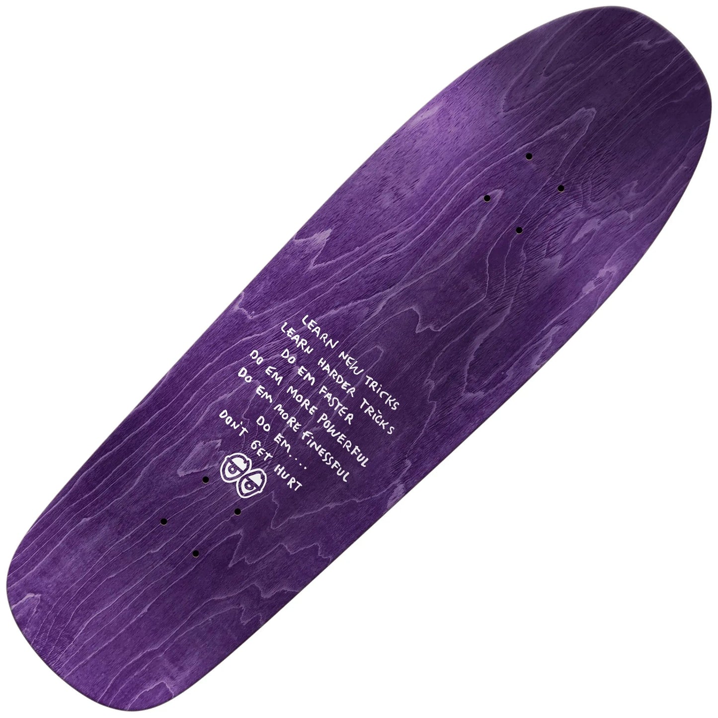 Krooked Sandoval Peace Sign Deck (9.81"), blue - Tiki Room Skateboards - 2