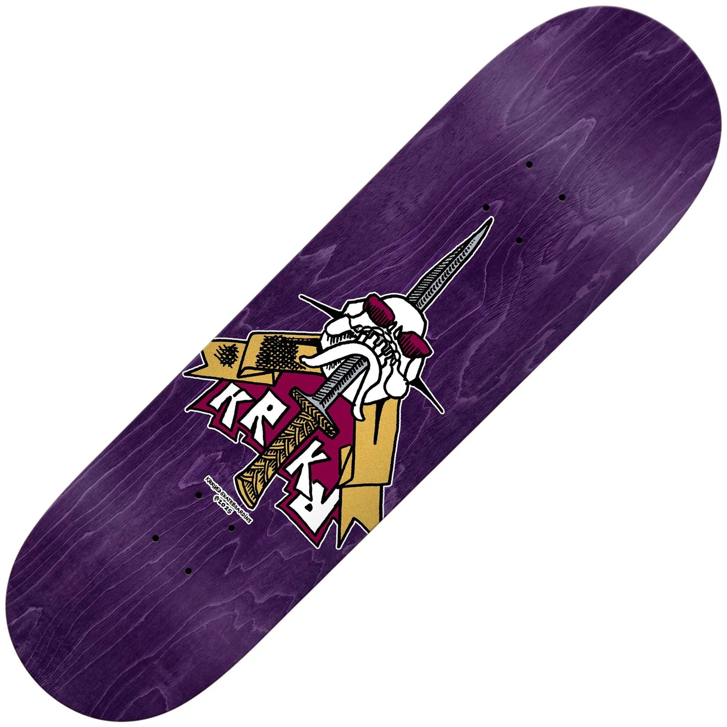 Krooked Skull/Sword Deck (8.75") - Tiki Room Skateboards - 1