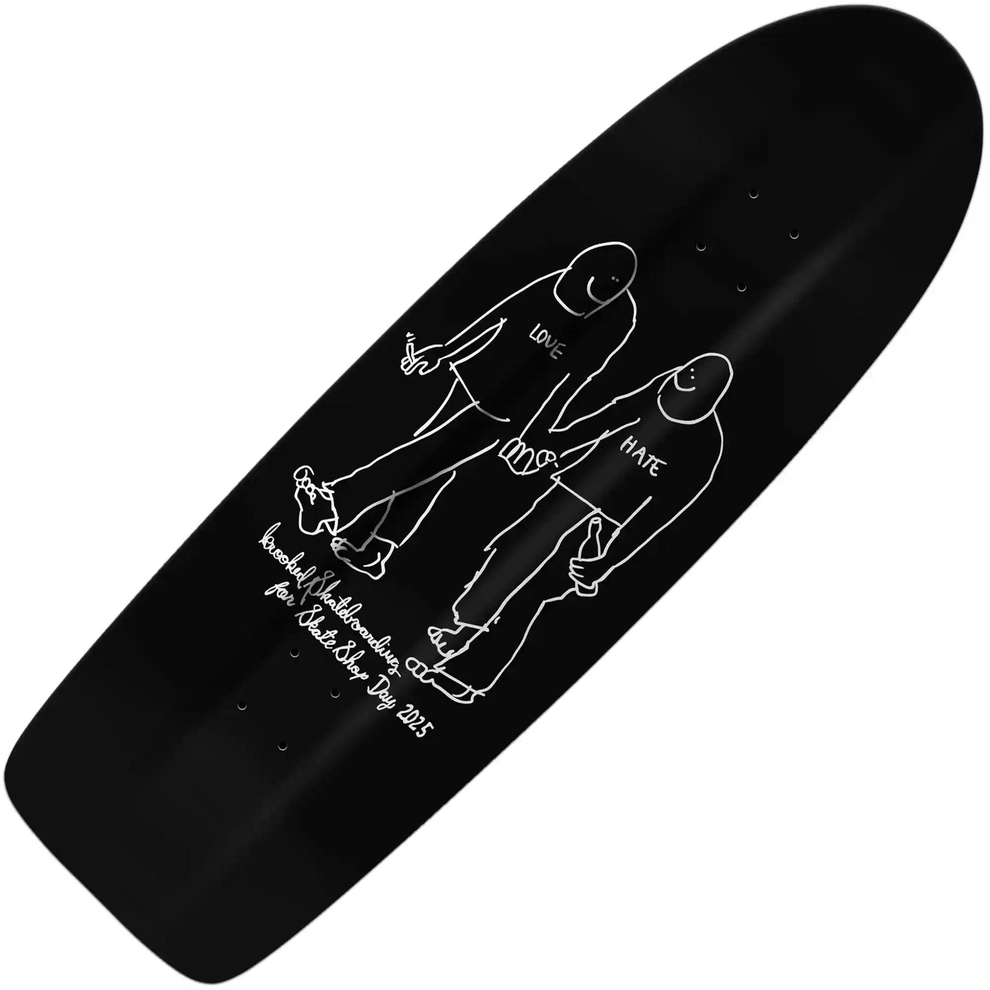 Krooked SSD25 Beamer Hate Deck (10.75"), black - Tiki Room Skateboards - 2