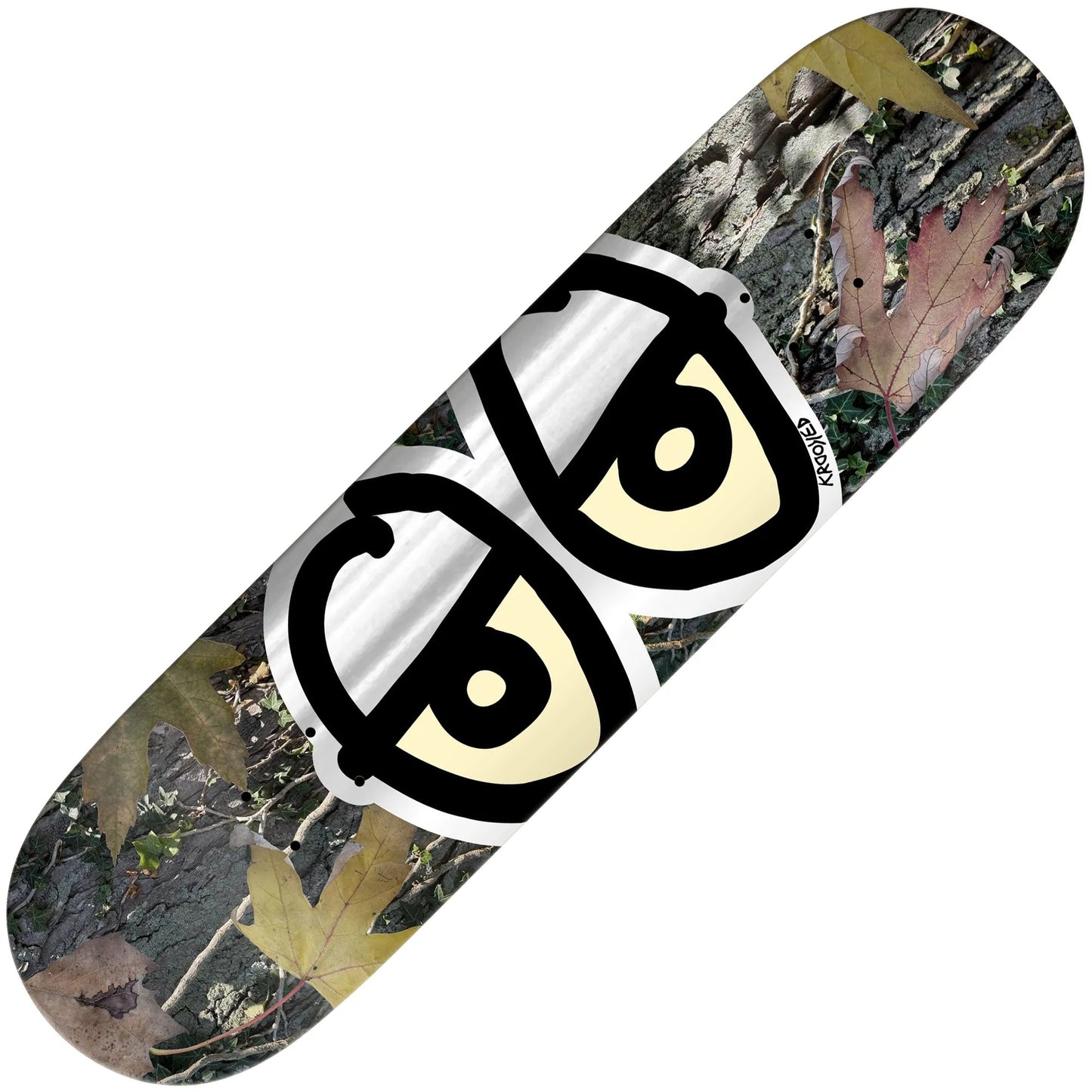 Krooked Team Eyes Camo Deck (8.5") - Tiki Room Skateboards - 1
