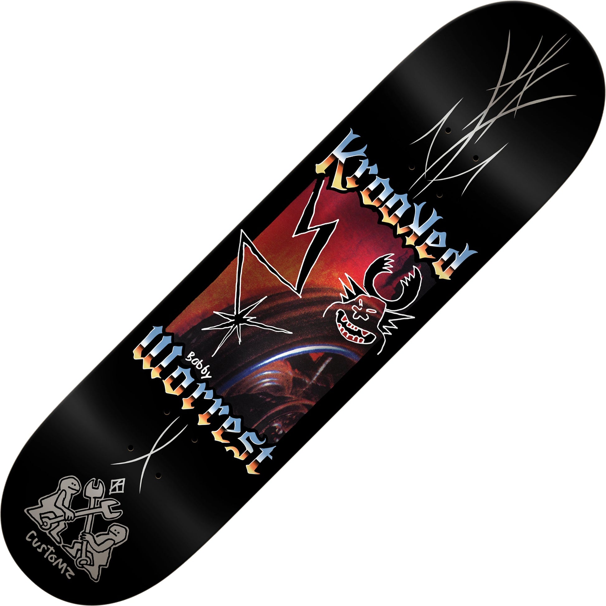 Krooked Worrest Chrome Zone Twin Tail Deck (8.38") - Tiki Room Skateboards - 1