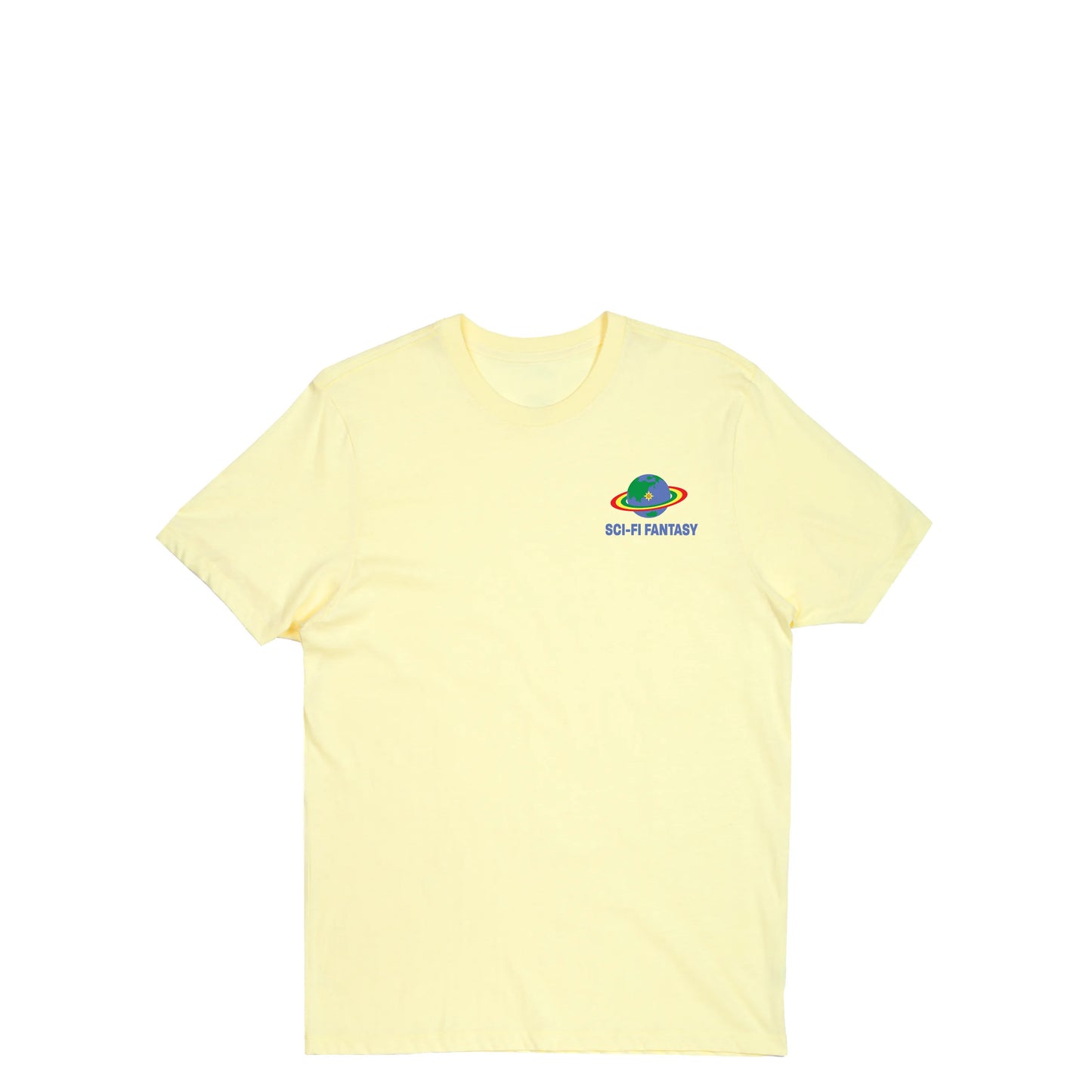 Sci-Fi Fantasy Zen Meditation Tee, soft yellow
