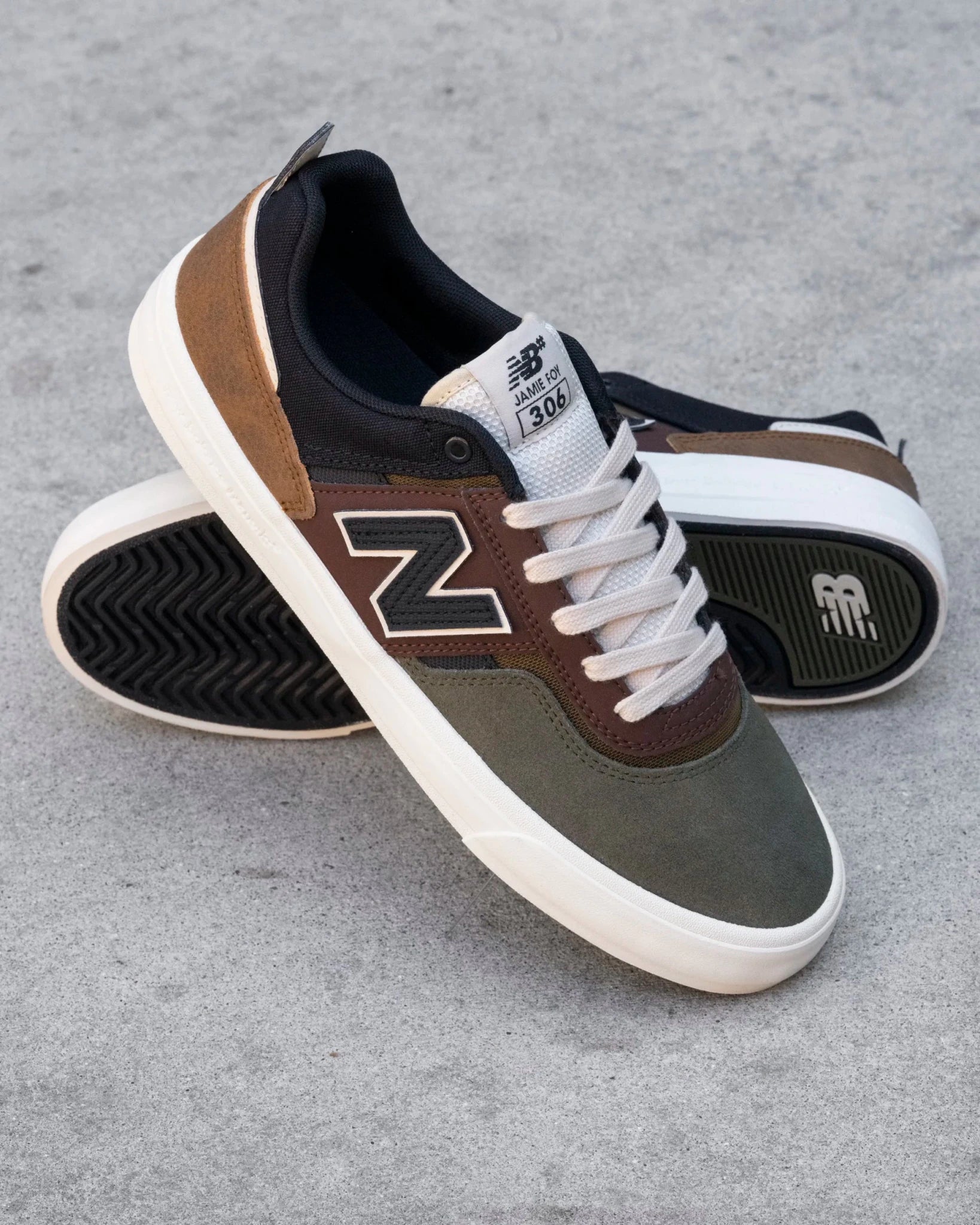 New Balance Numeric 306, brown/olive - Tiki Room Skateboards - 2