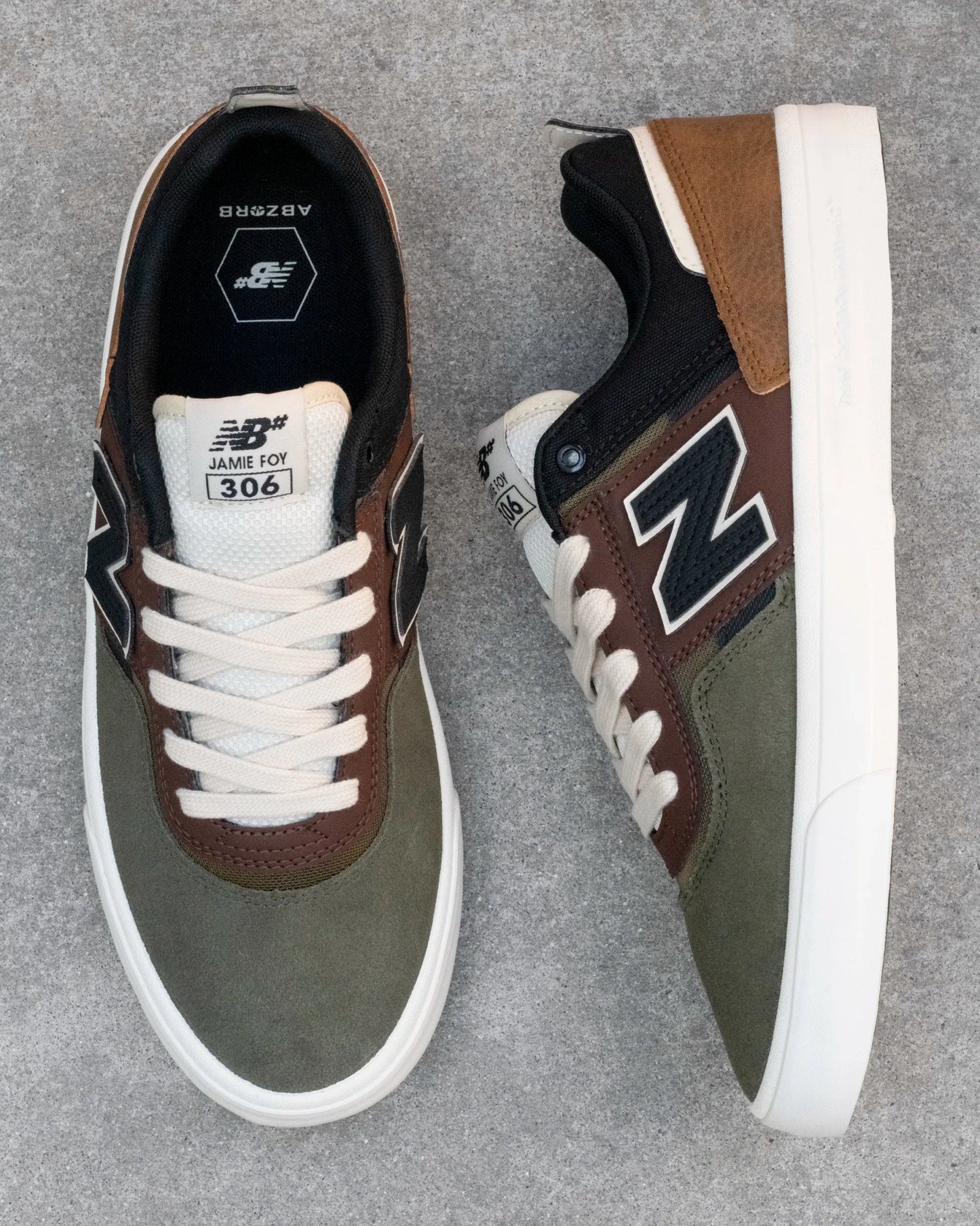 New Balance Numeric 306, brown/olive - Tiki Room Skateboards - 5