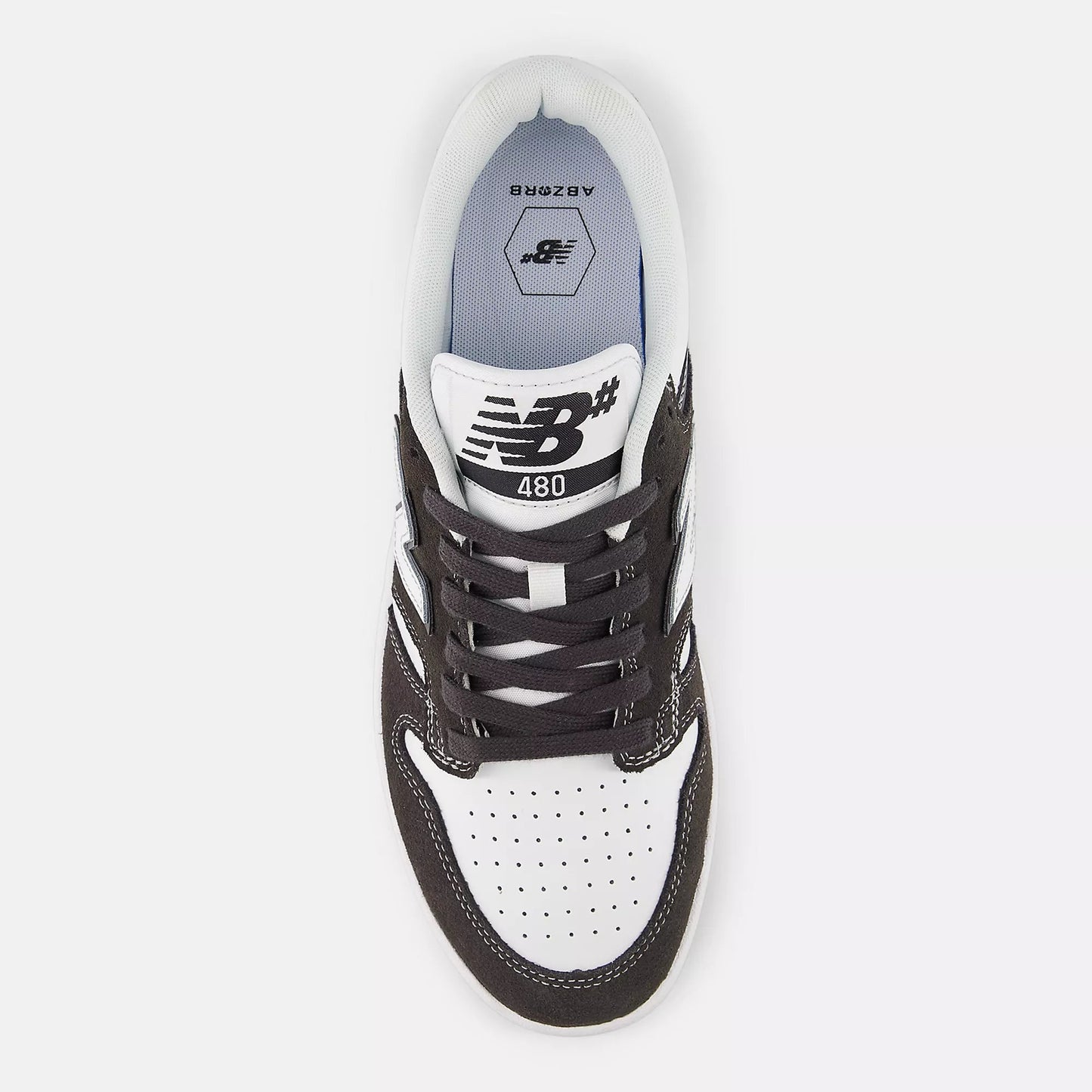 New Balance Numeric 480, black cement with white - Tiki Room Skateboards - 3