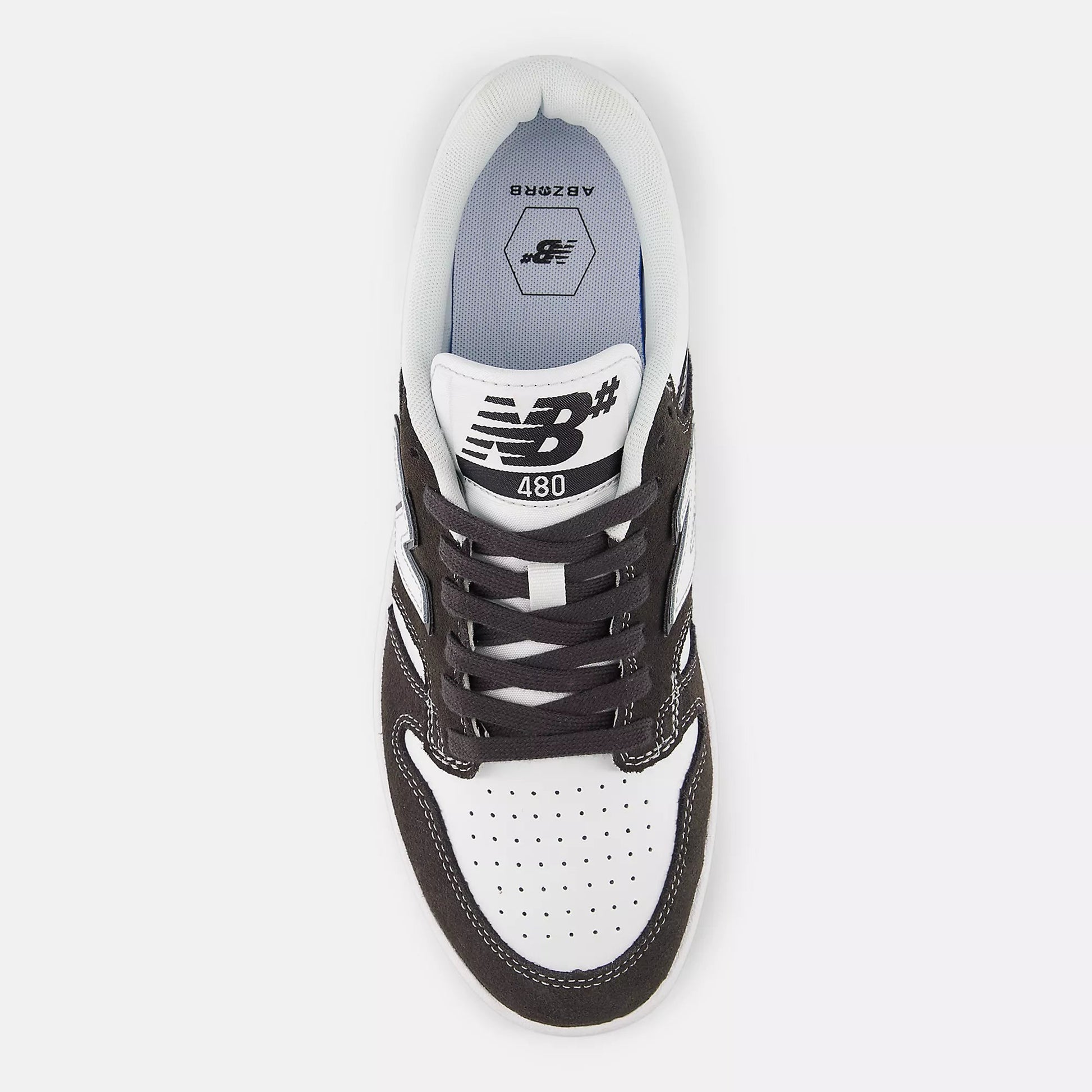 New Balance Numeric 480, black cement with white - Tiki Room Skateboards - 3