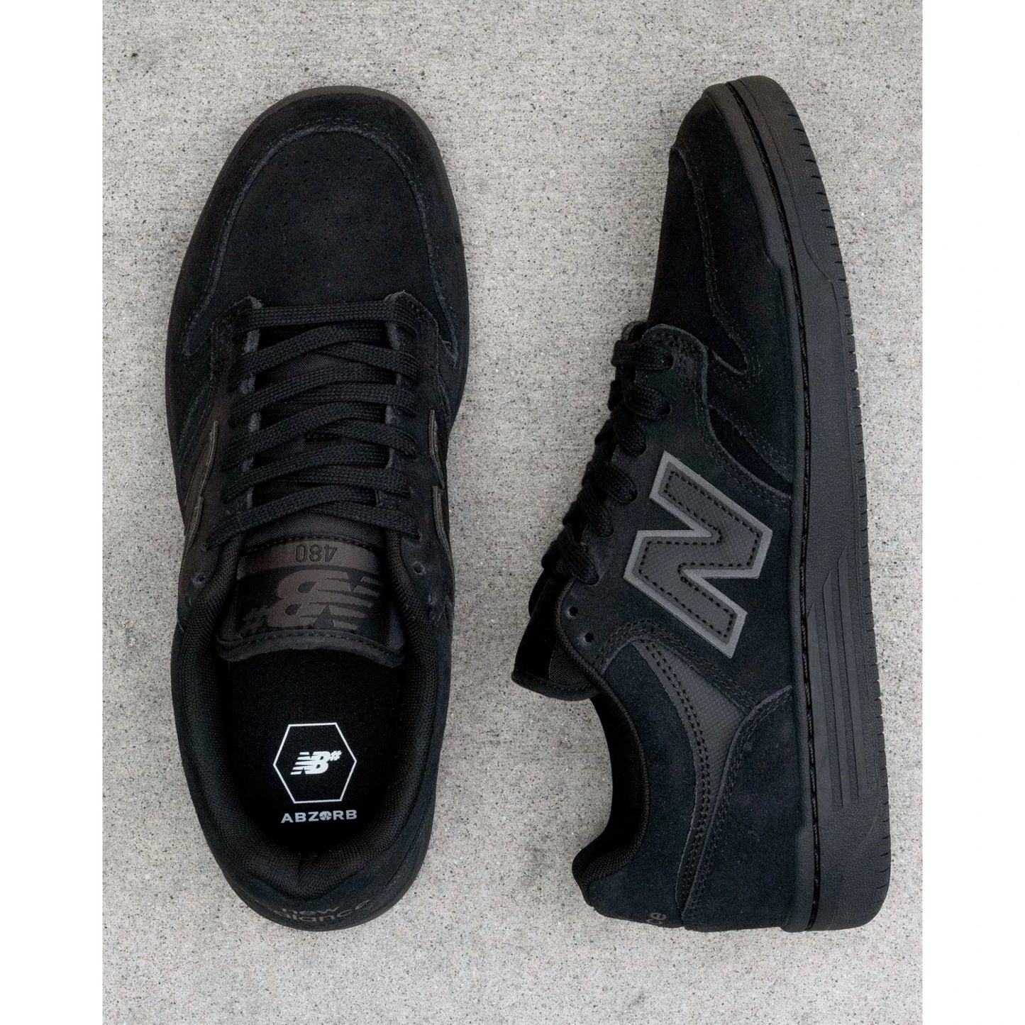 New Balance Numeric 480, black/black - Tiki Room Skateboards - 4