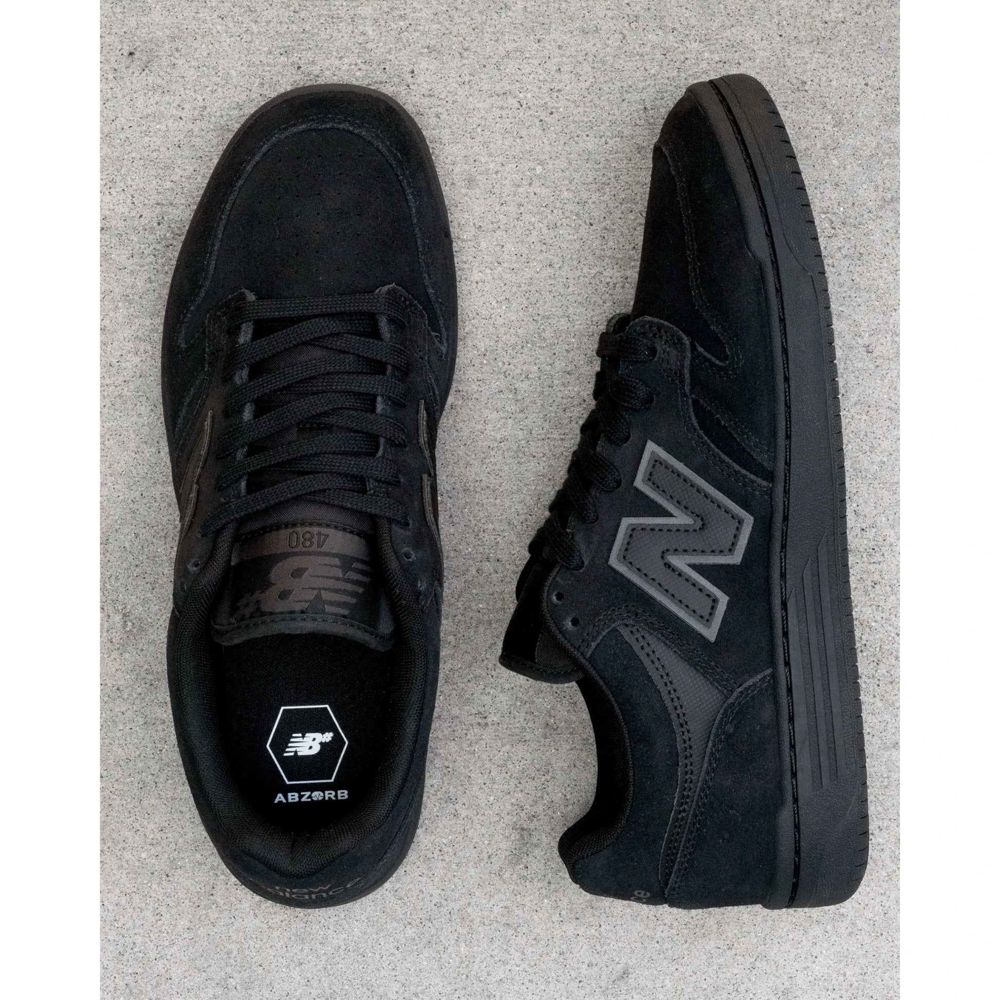 New Balance Numeric 480, black/black - Tiki Room Skateboards - 4