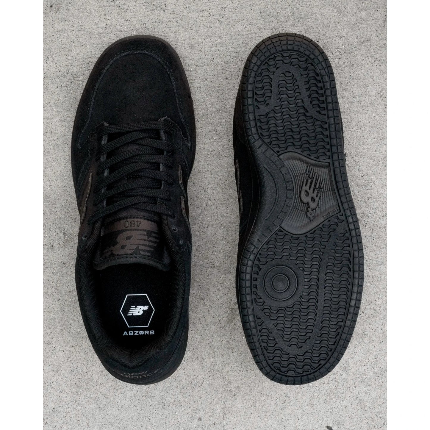 New Balance Numeric 480, black/black - Tiki Room Skateboards - 3