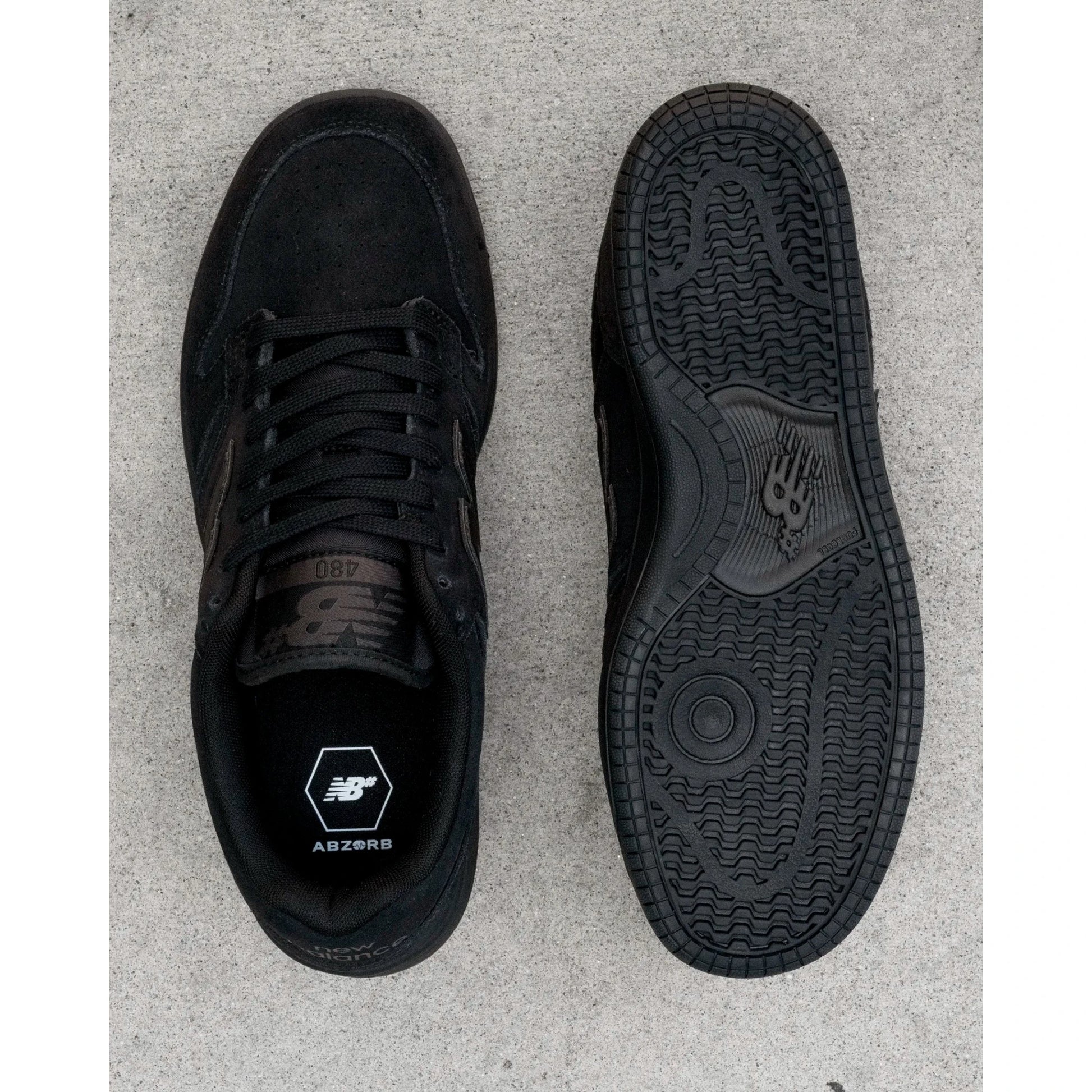 New Balance Numeric 480, black/black - Tiki Room Skateboards - 3