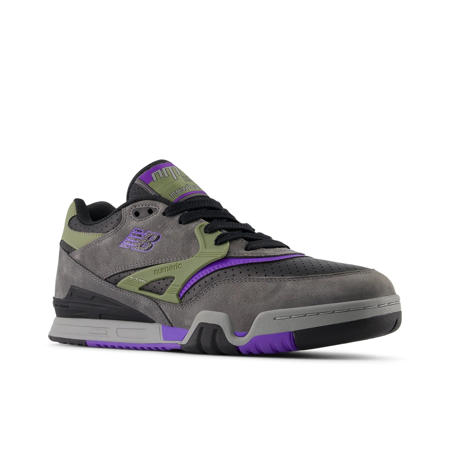New Balance Numeric 770, grey/olive/purple - Tiki Room Skateboards - 8