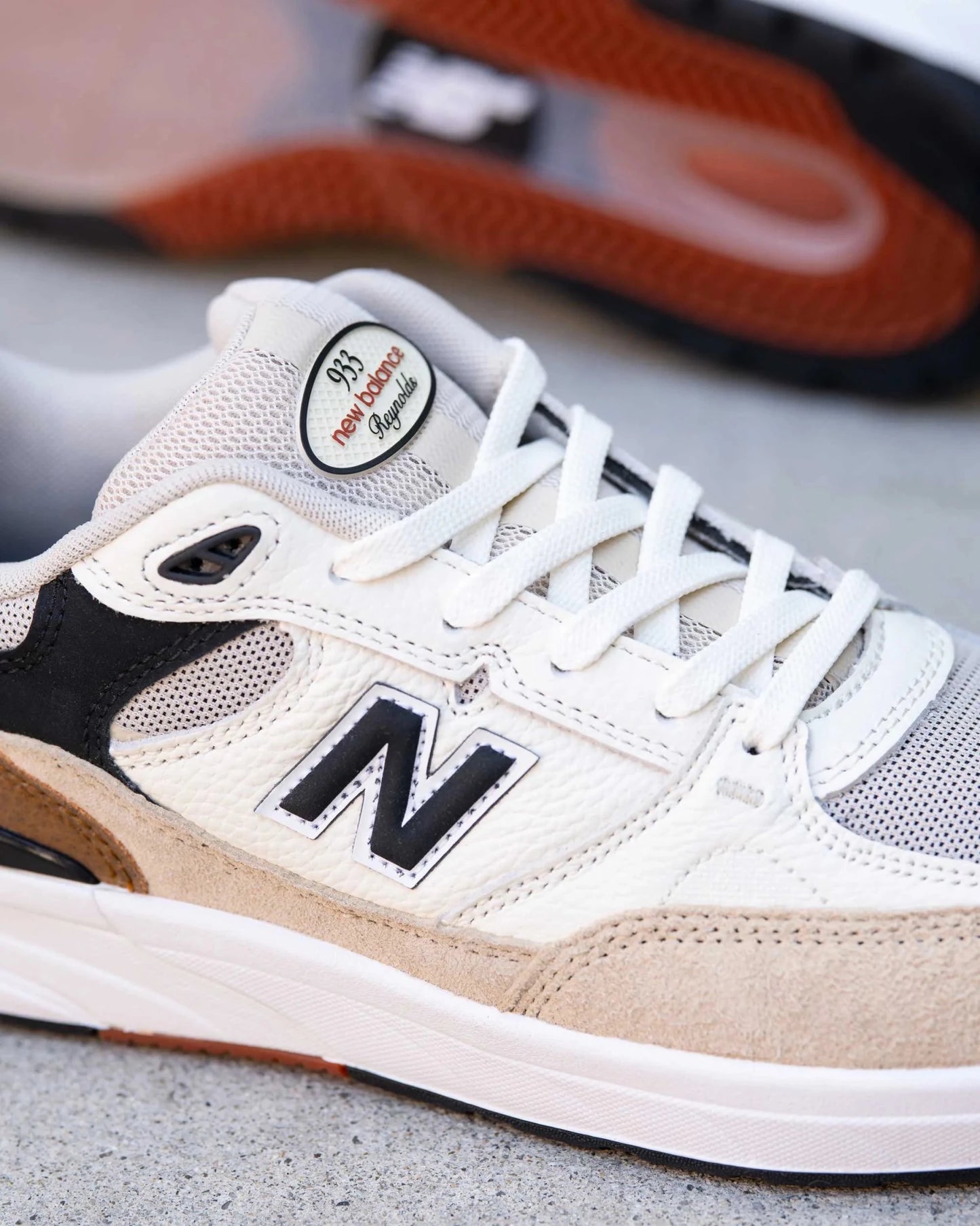 New Balance Numeric 933, sea salt/brown - Tiki Room Skateboards - 10