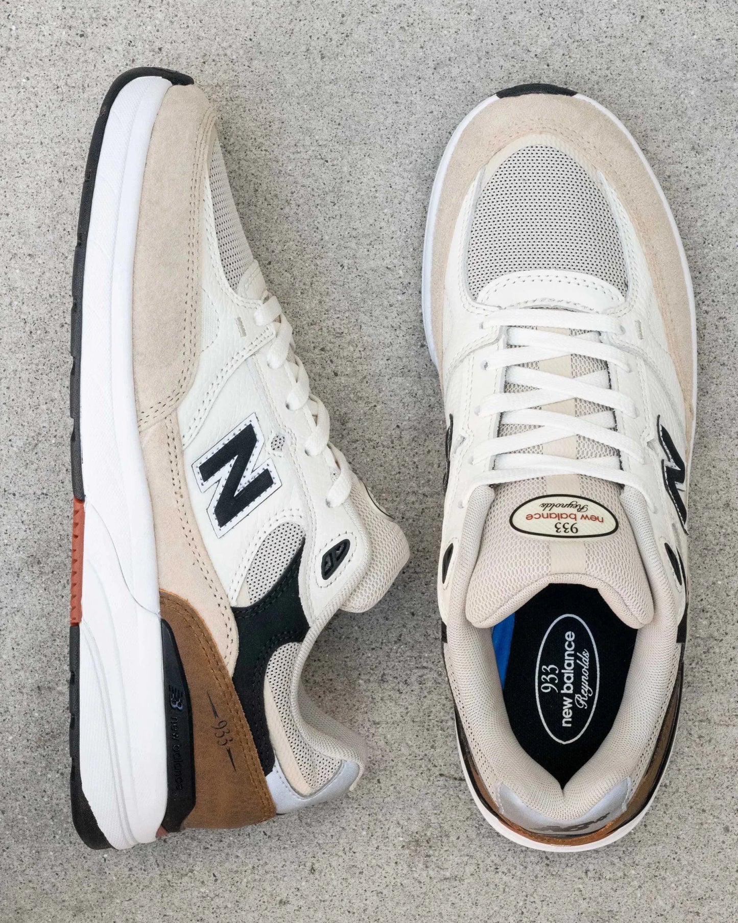 New Balance Numeric 933, sea salt/brown - Tiki Room Skateboards - 6