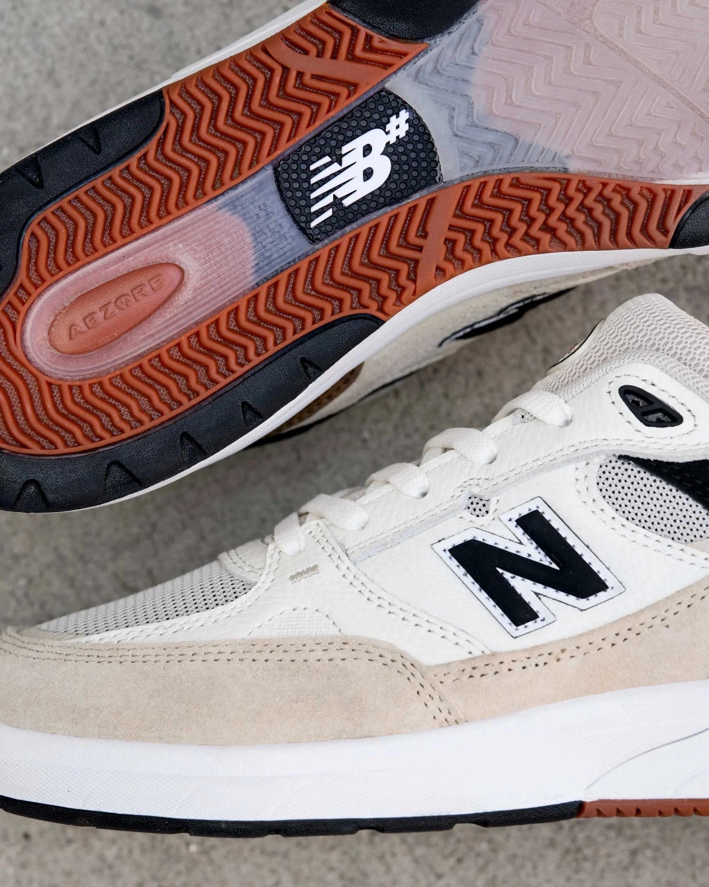 New Balance Numeric 933, sea salt/brown - Tiki Room Skateboards - 12