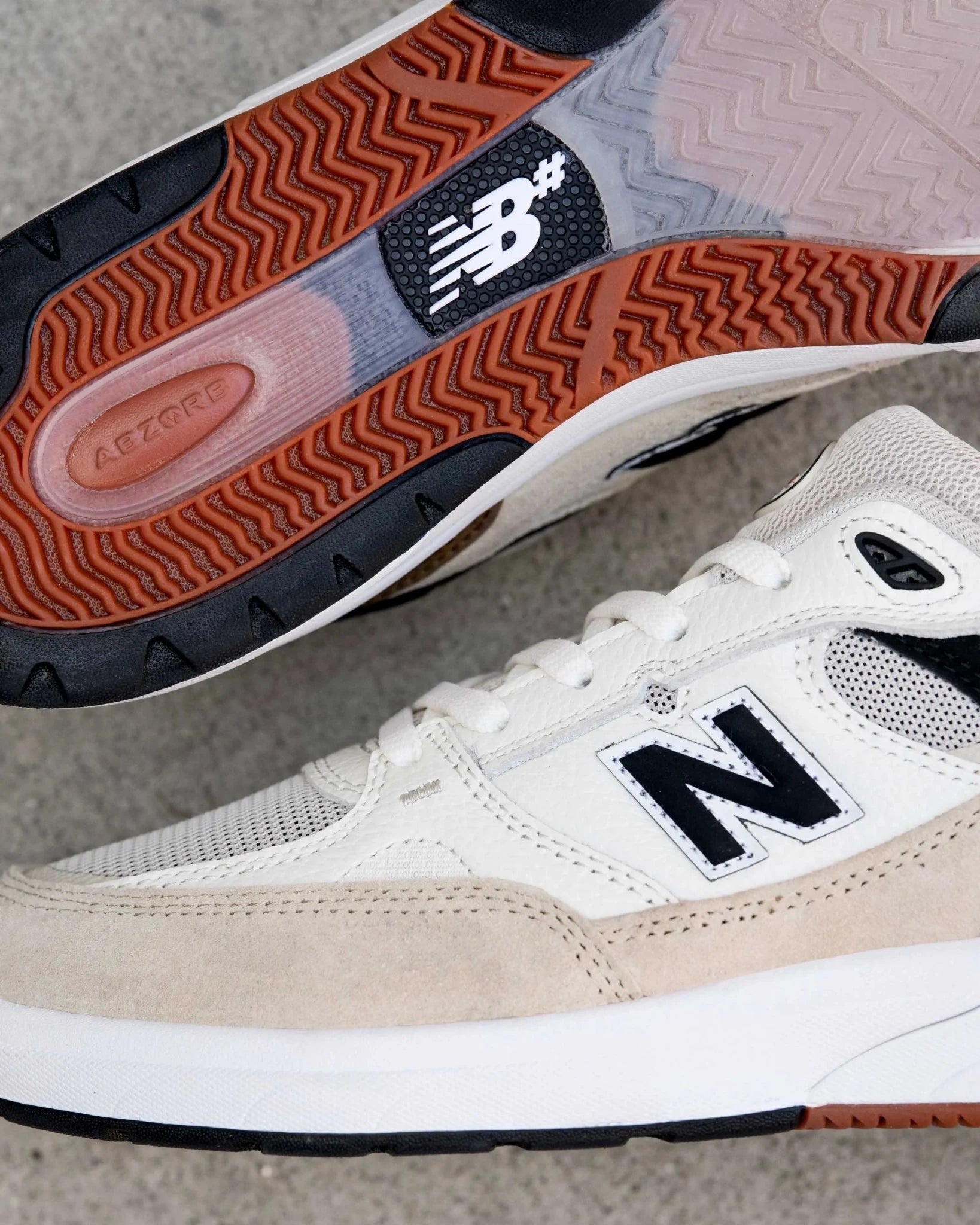 New Balance Numeric 933, sea salt/brown - Tiki Room Skateboards - 12
