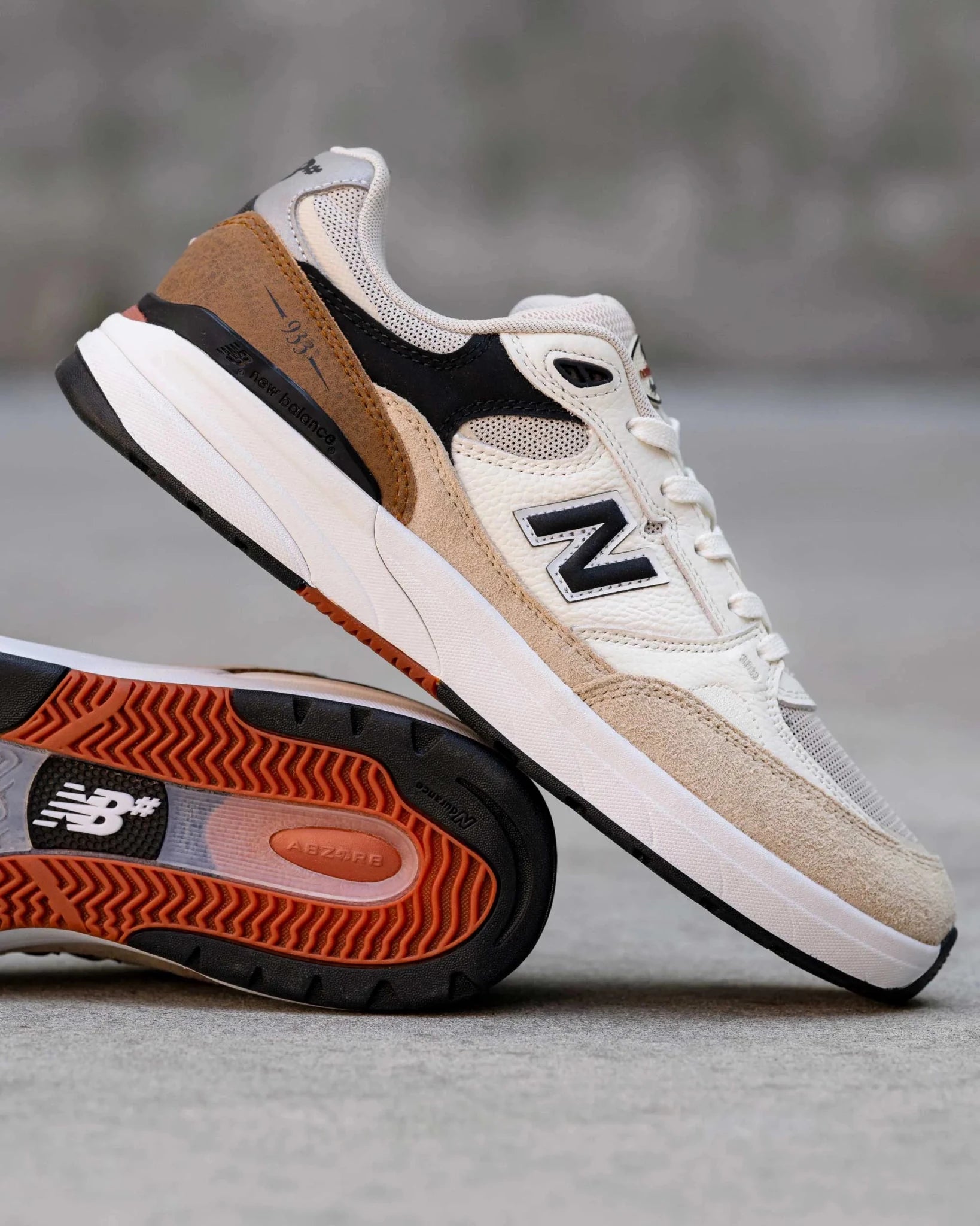 New Balance Numeric 933, sea salt/brown - Tiki Room Skateboards - 5
