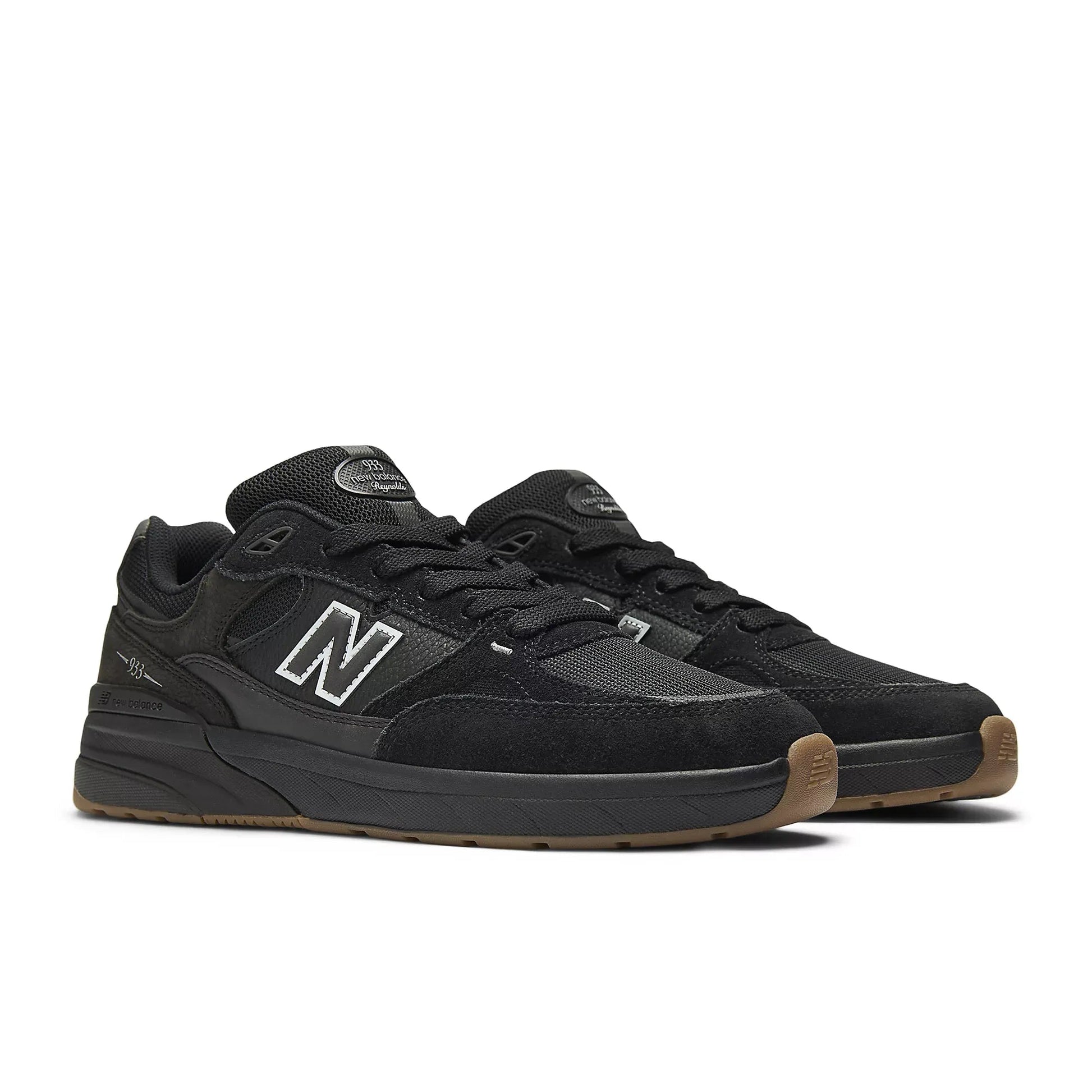 New Balance Numeric Andrew Reynolds 933, black/black/gum - Tiki Room Skateboards - 2