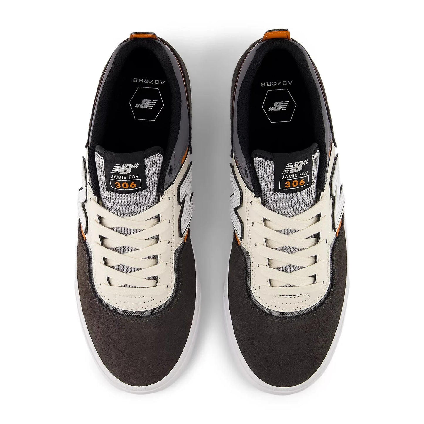 New Balance Numeric Foy 306, black cement with sea salt - Tiki Room Skateboards - 3