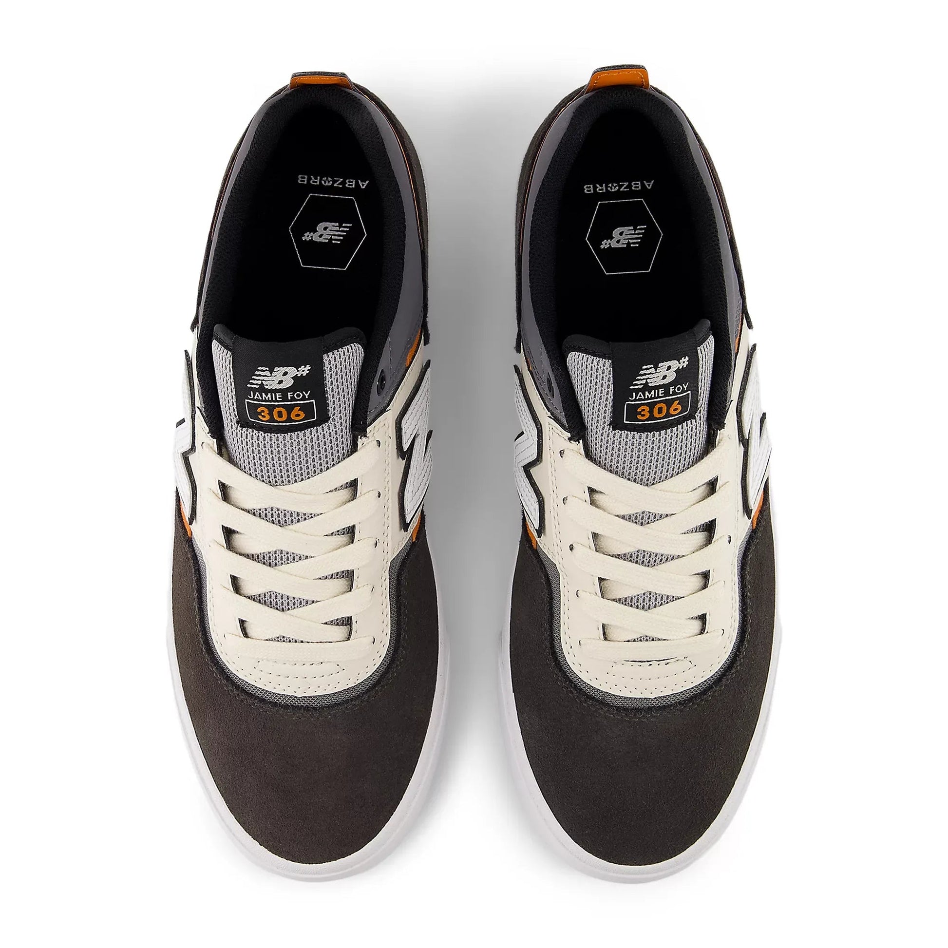 New Balance Numeric Foy 306, black cement with sea salt - Tiki Room Skateboards - 3