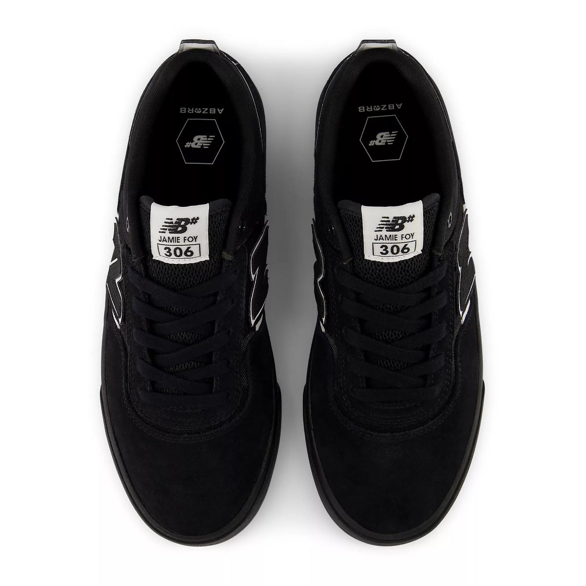 New Balance Numeric Foy 306, black with white - Tiki Room Skateboards - 3