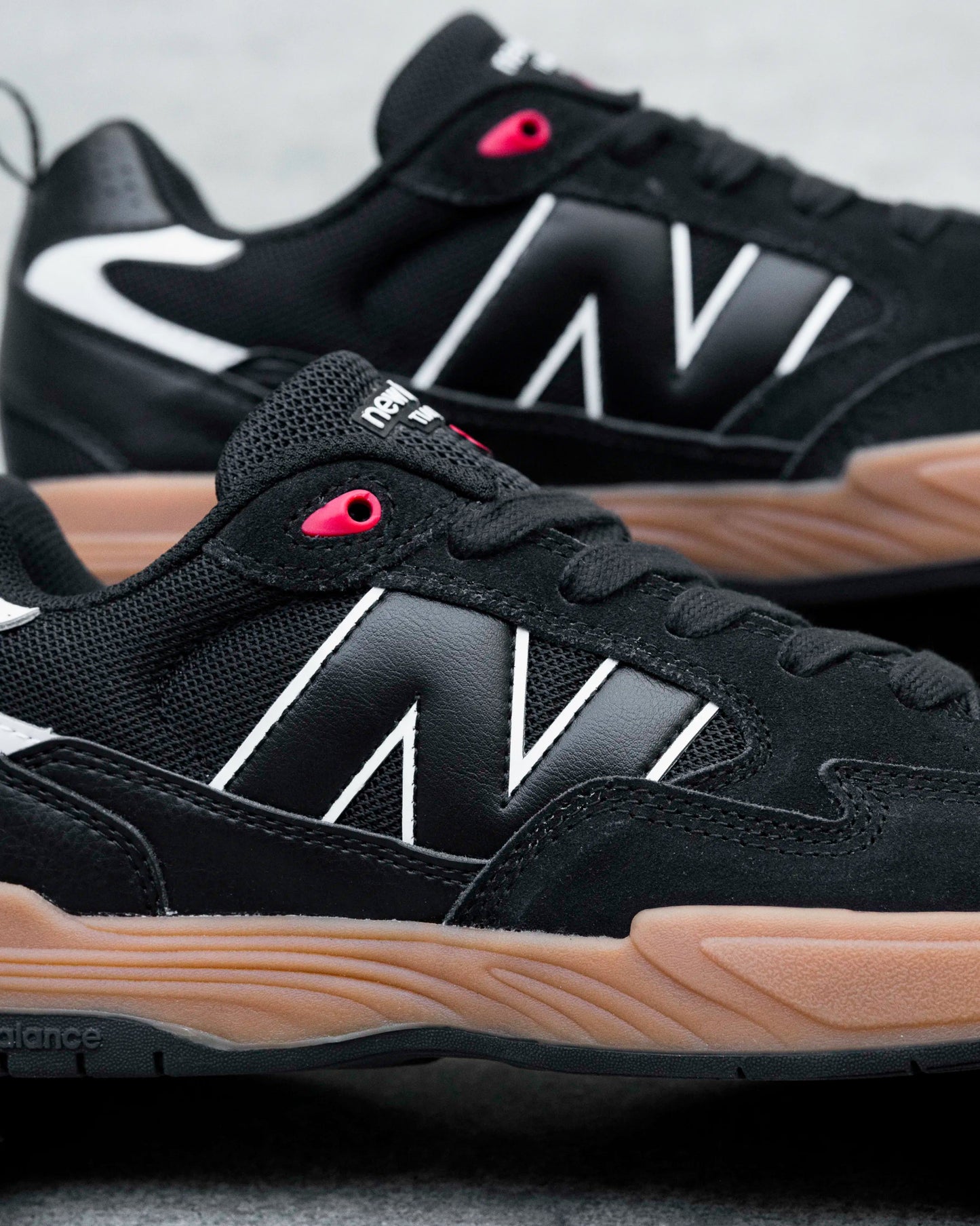 New Balance Numeric Tiago Lemos 808 Lite, black with white - Tiki Room Skateboards - 5