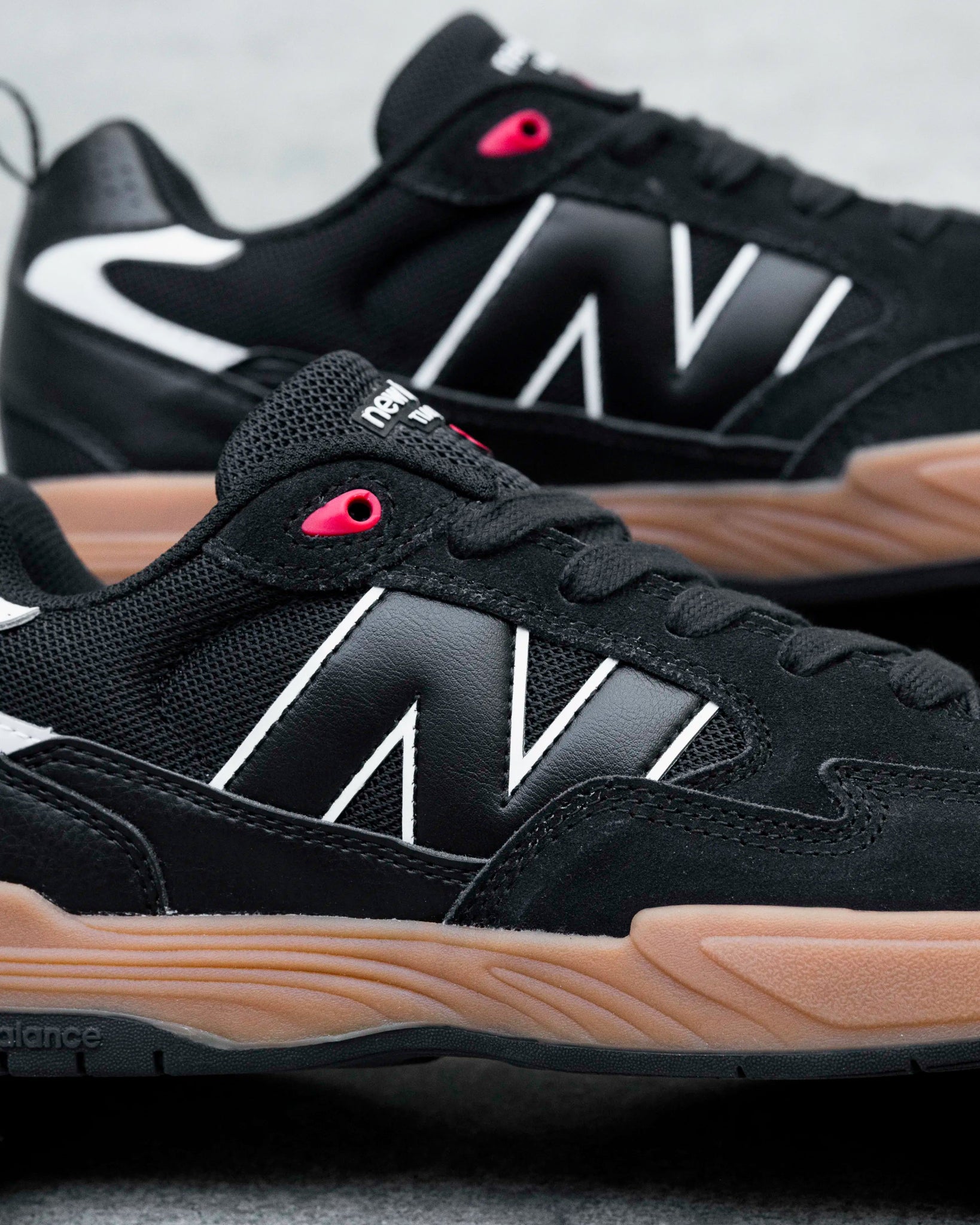 New Balance Numeric Tiago Lemos 808 Lite, black with white - Tiki Room Skateboards - 5