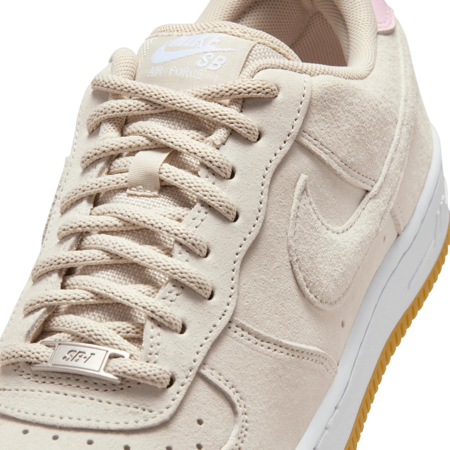 Nike SB Air Force 1, lt orewood brn/lt orewood brn - white - Tiki Room Skateboards - 3