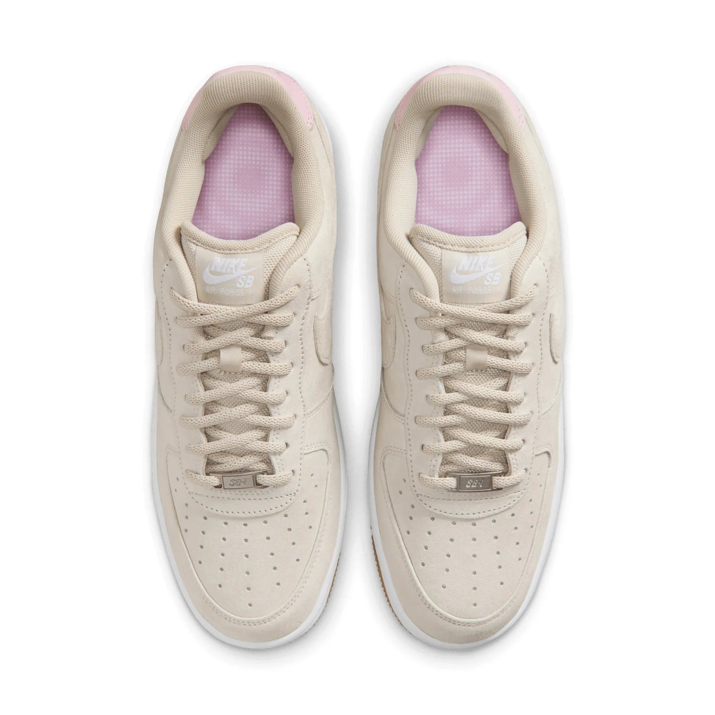 Nike SB Air Force 1, lt orewood brn/lt orewood brn - white - Tiki Room Skateboards - 6