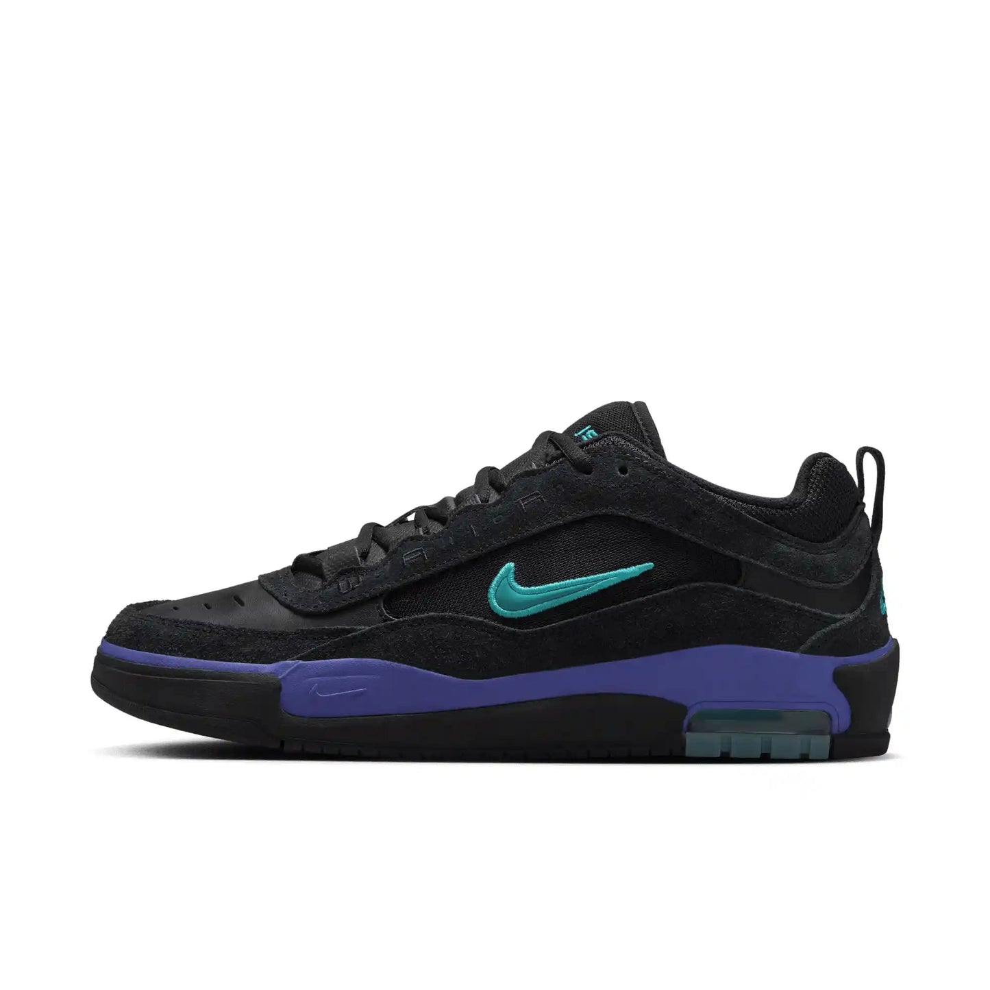 Nike SB Air Max Ishod, black/dusty cactus - black - persian violet - Tiki Room Skateboards - 8