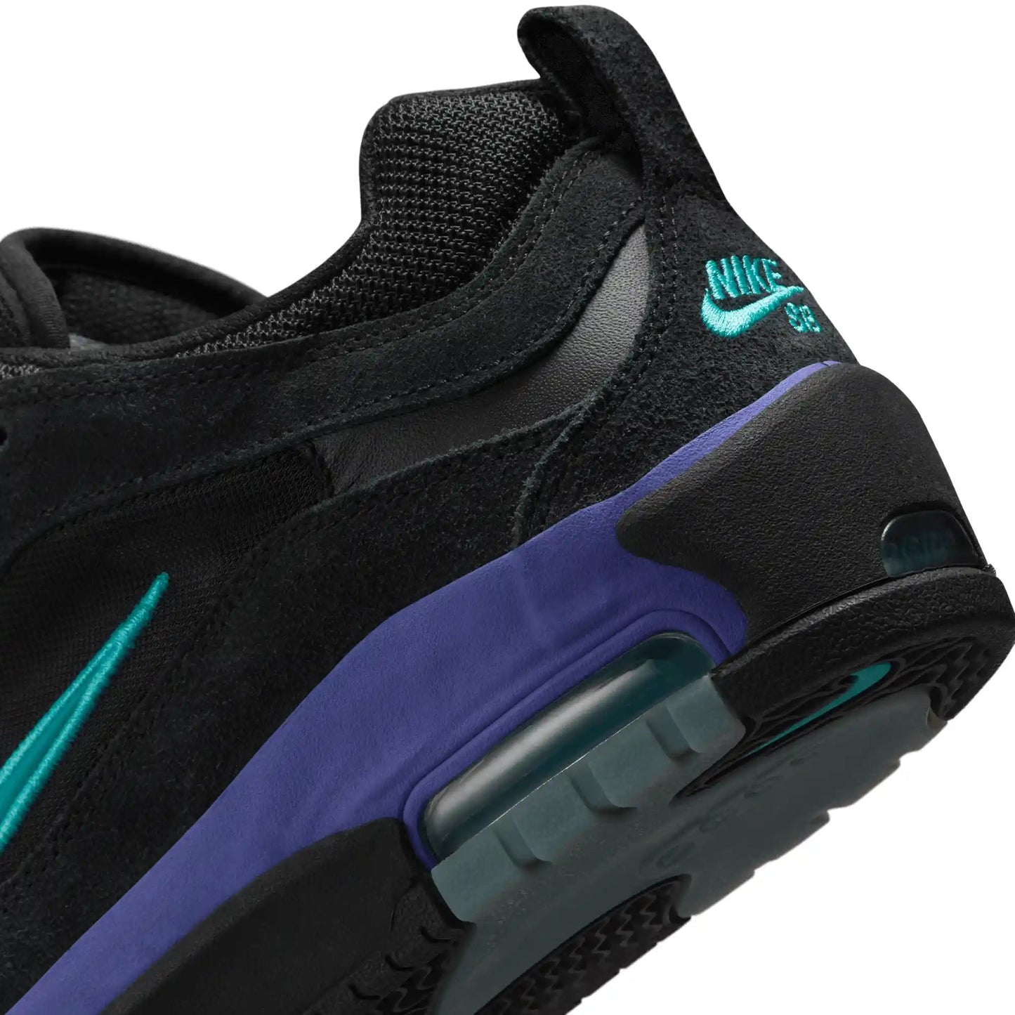 Nike SB Air Max Ishod, black/dusty cactus - black - persian violet - Tiki Room Skateboards - 4