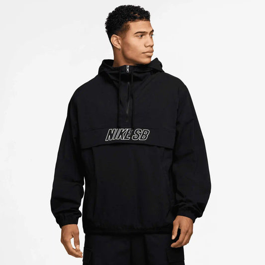 Nike SB Anorak Skate Jacket, black/white - Tiki Room Skateboards - 1