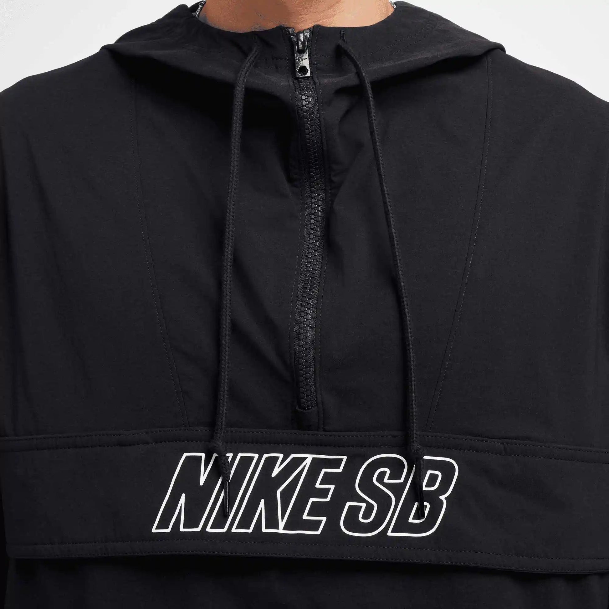 Nike SB Anorak Skate Jacket, black/white - Tiki Room Skateboards - 8